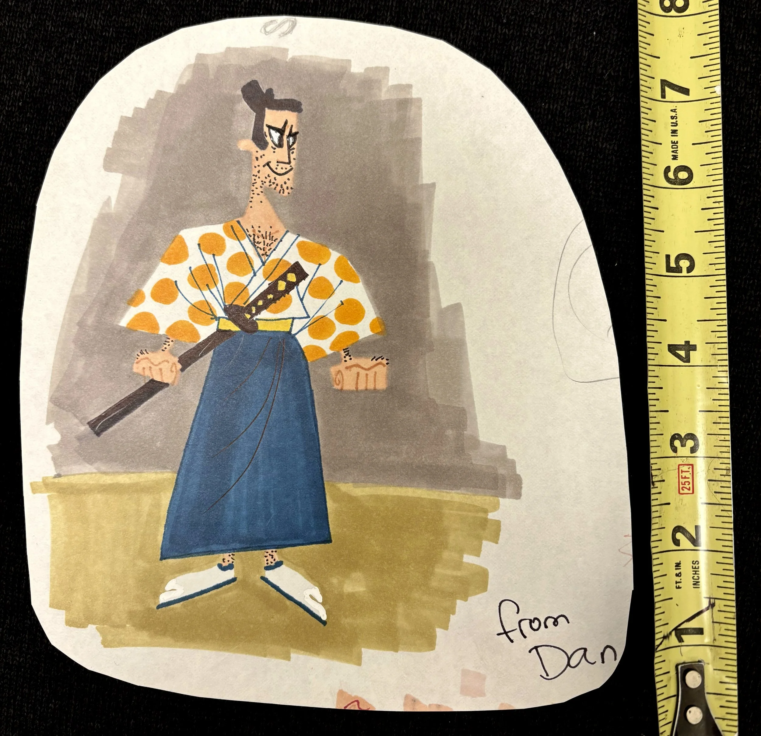 Samurai Jack Original Production Background Layout- 7"x 5"