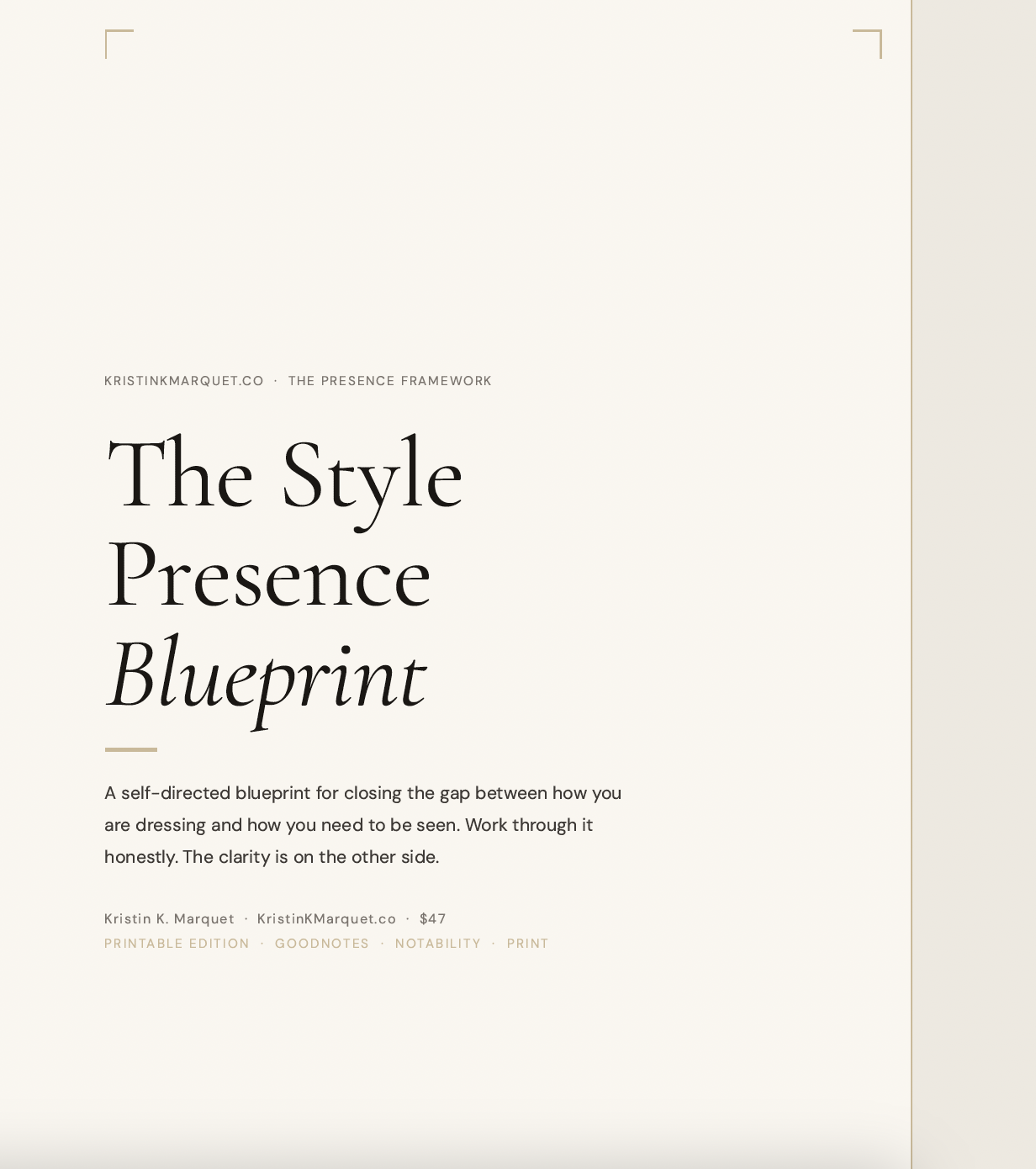 Style blueprint