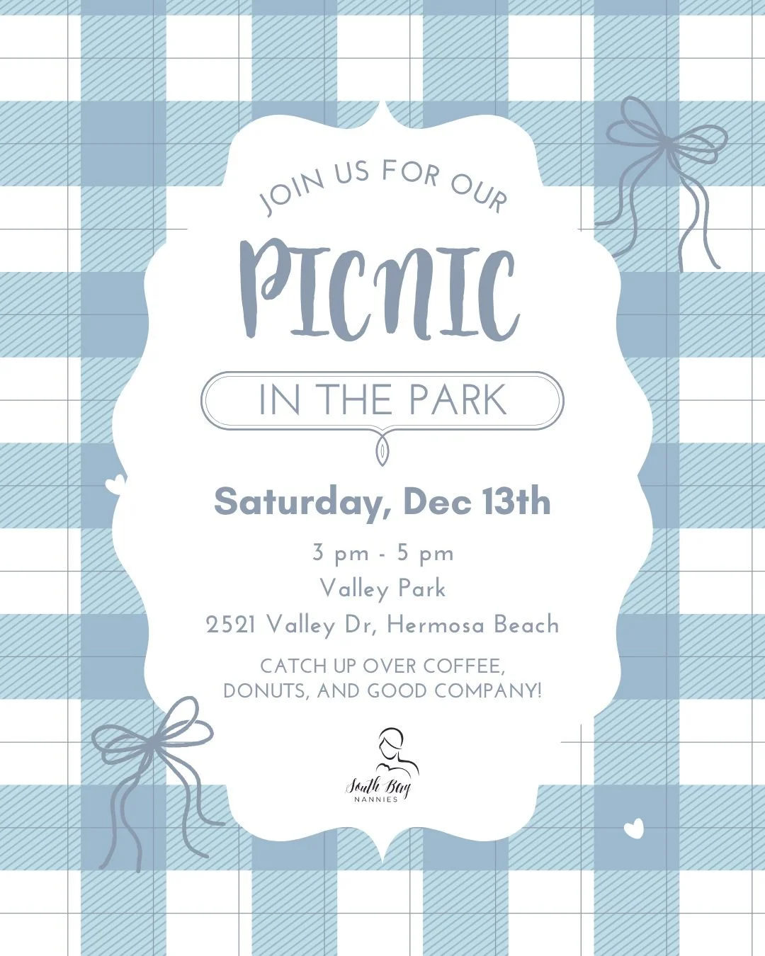 Our annual picnic is around the corner! A time to honor our incredible nannies and enjoy an afternoon of connection and community. 💙

DM us for more details!