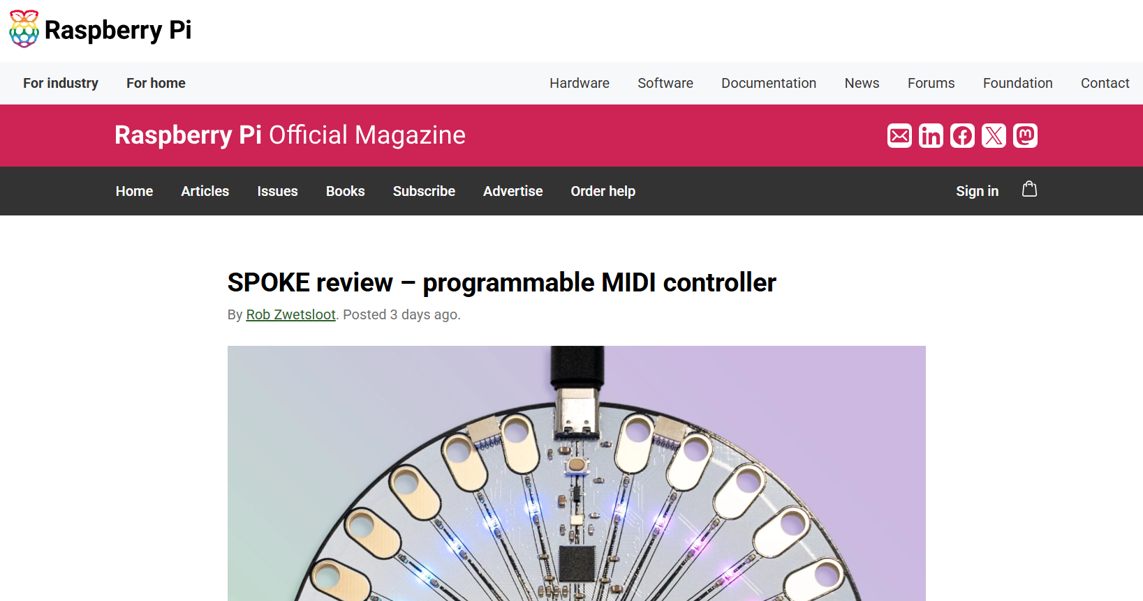 RPi Review for SPOKE