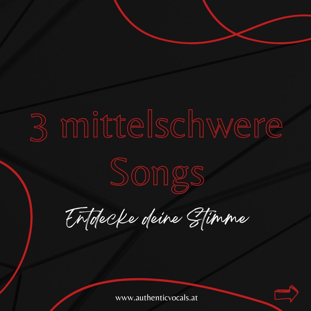 Drei gro&szlig;artige Songs, die deine Gesangs-Skills auf das n&auml;chste Level bringen werden ✨ Jeder Song hat seinen eigenen Charme und Herausforderungen, perfekt, um deine Stimme zu entdecken und zu entwickeln 🎤

Lass mich in den Kommentaren wis