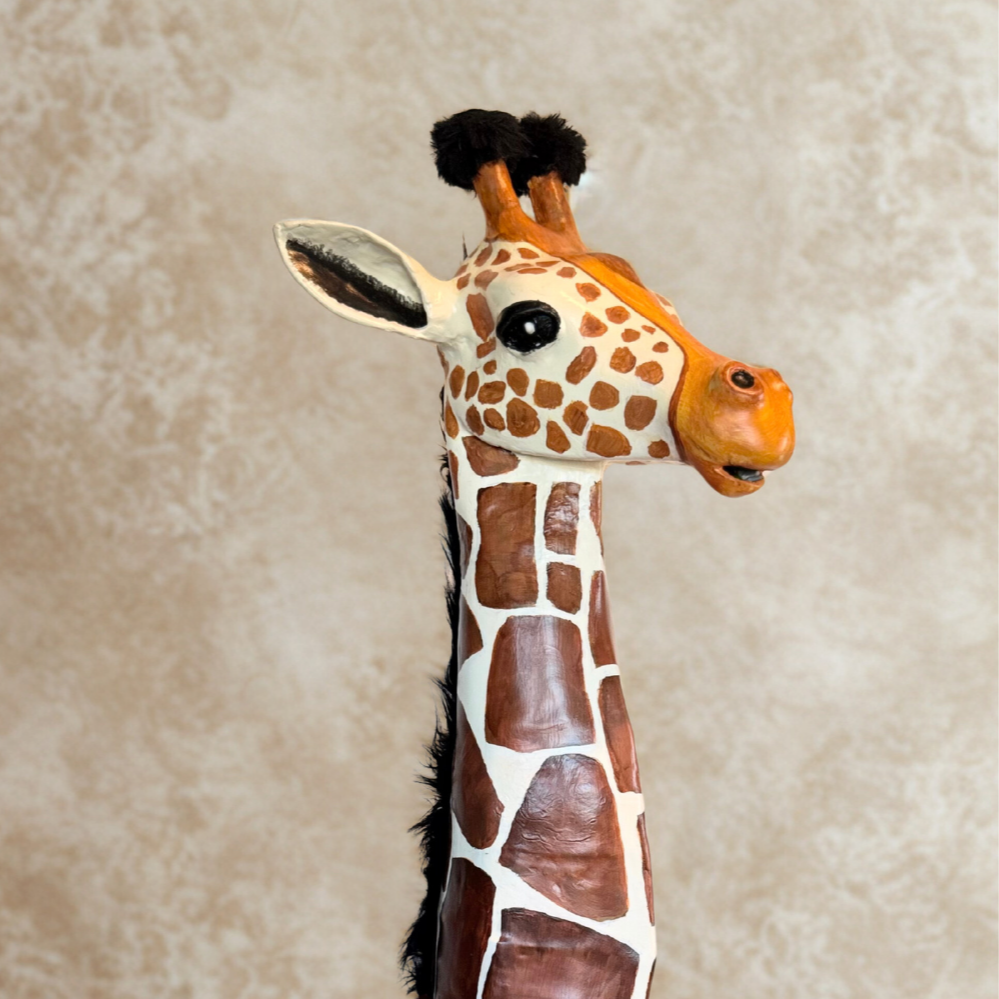 Paper Mache:  Giraffe and Elephant 