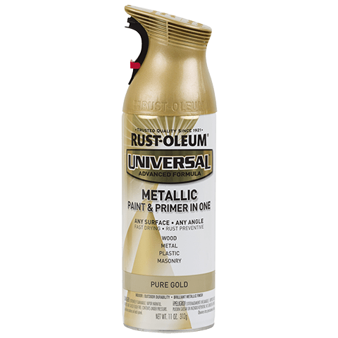 (Mufasa and Sarabi mask) Rust-Oleum Universal Metallic Spray Paint – Pure Gold