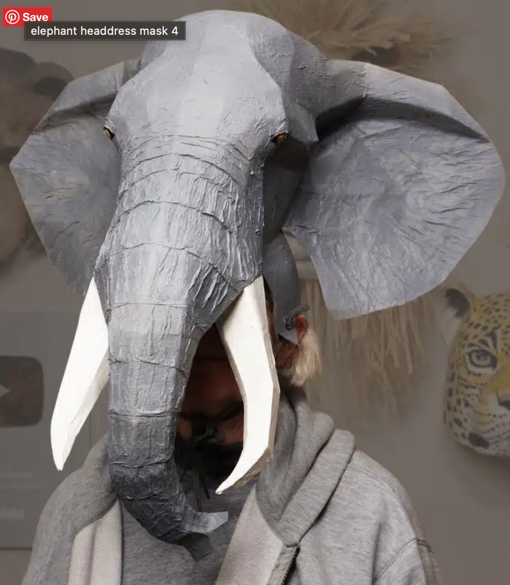 Paper Mache Pattern: Elephant