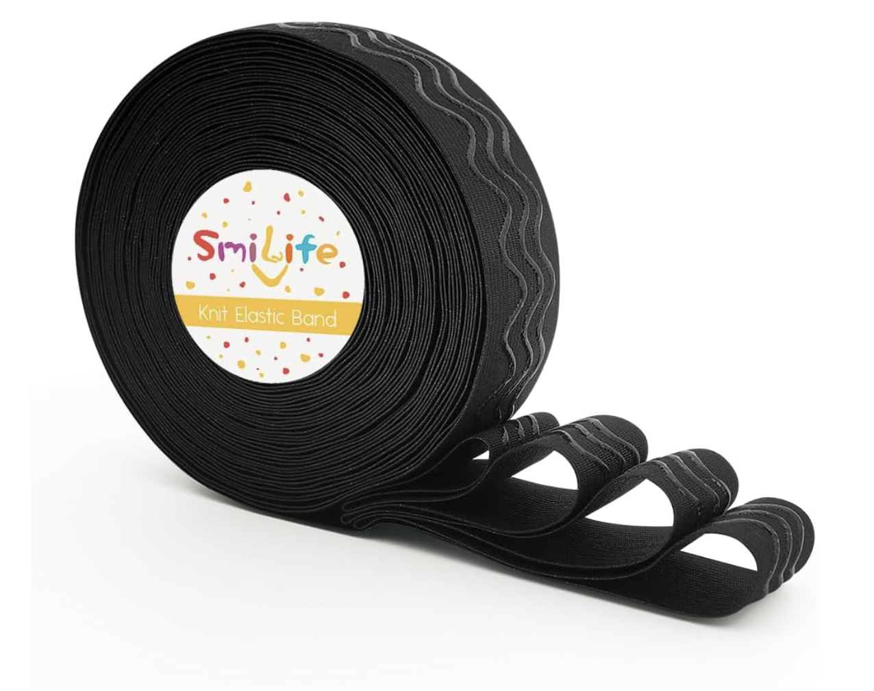 Elastic with Silicone Grip (tan, black, white)