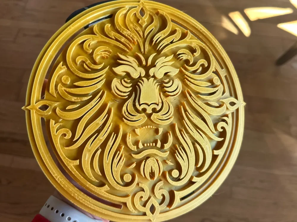 3D Pattern: Lion Medallion (Mufasa)