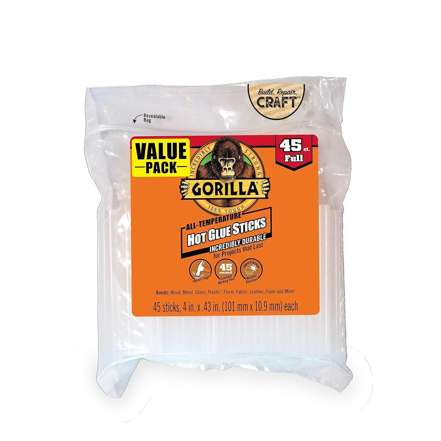 Gorilla hot glue sticks