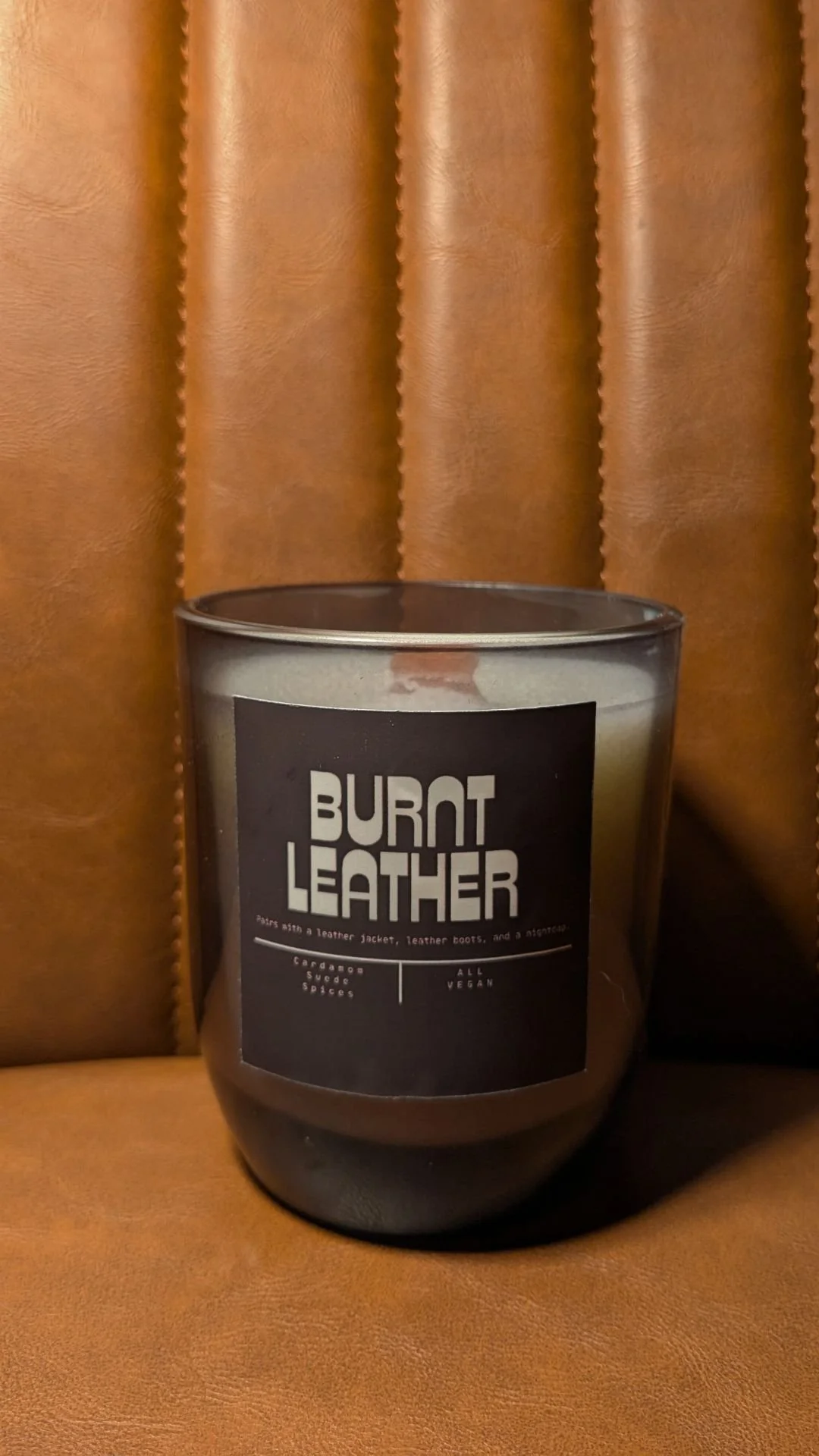 Burnt Leather 9oz Candle