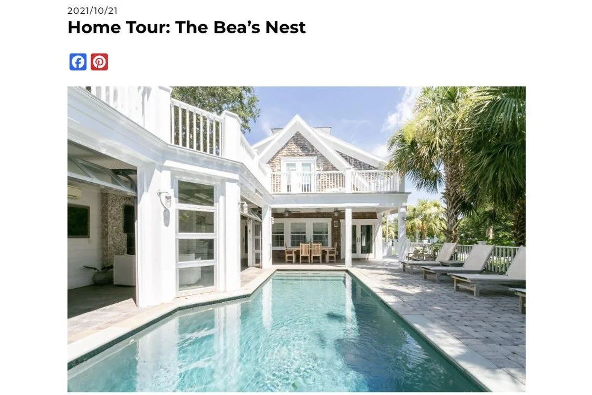 Isle of Palms beach house by Ivory & Bone Interiors, featured in Charleston Home + Design
