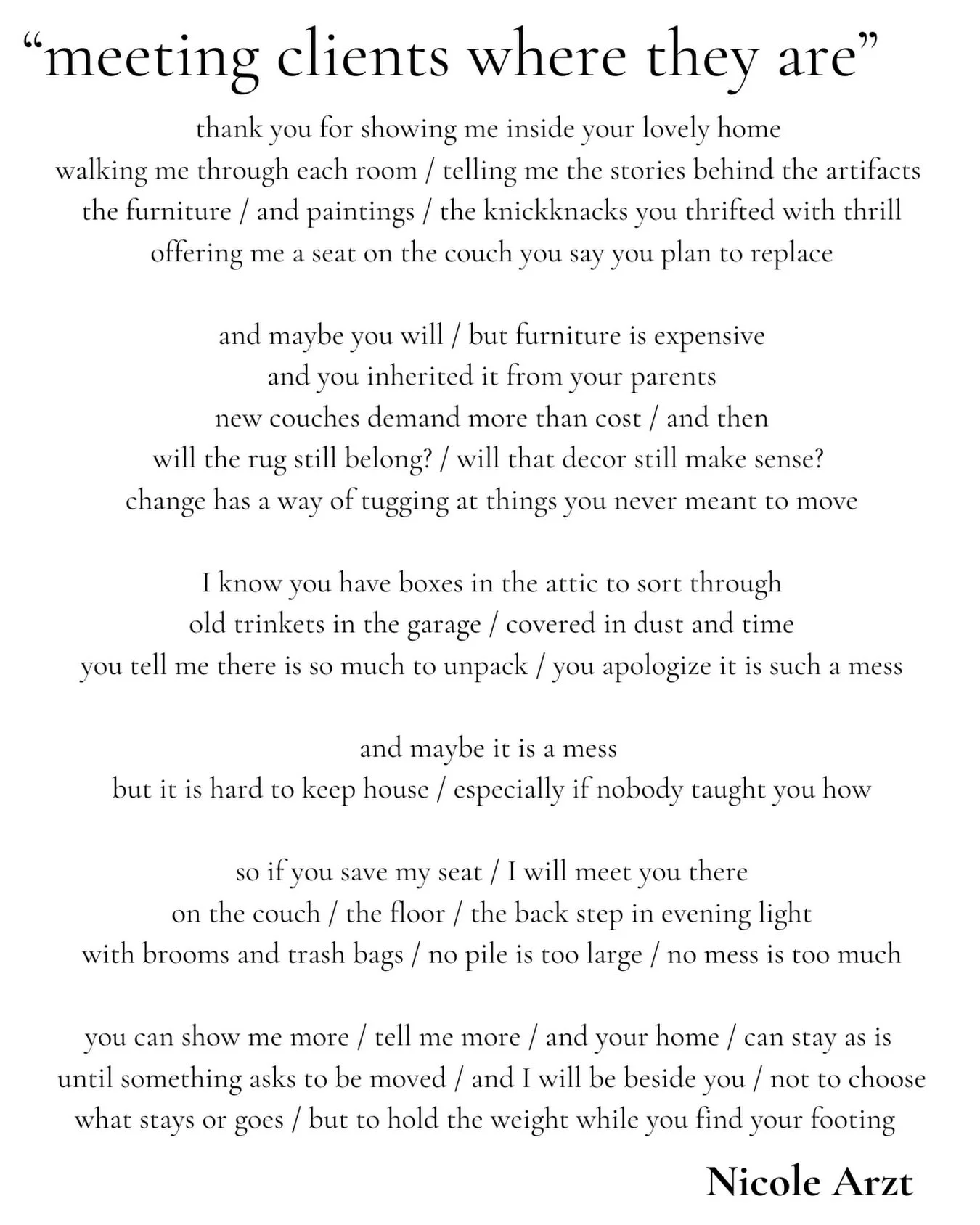 We therapists talk about the phrase, &amp;ldquo;meet people where they are&amp;rdquo; a lot, but it&amp;rsquo;s so easy to lose sight of its deep virtue, especially when you have clients with very acute needs or you&amp;rsquo;re dealing with tough insurance or agenc