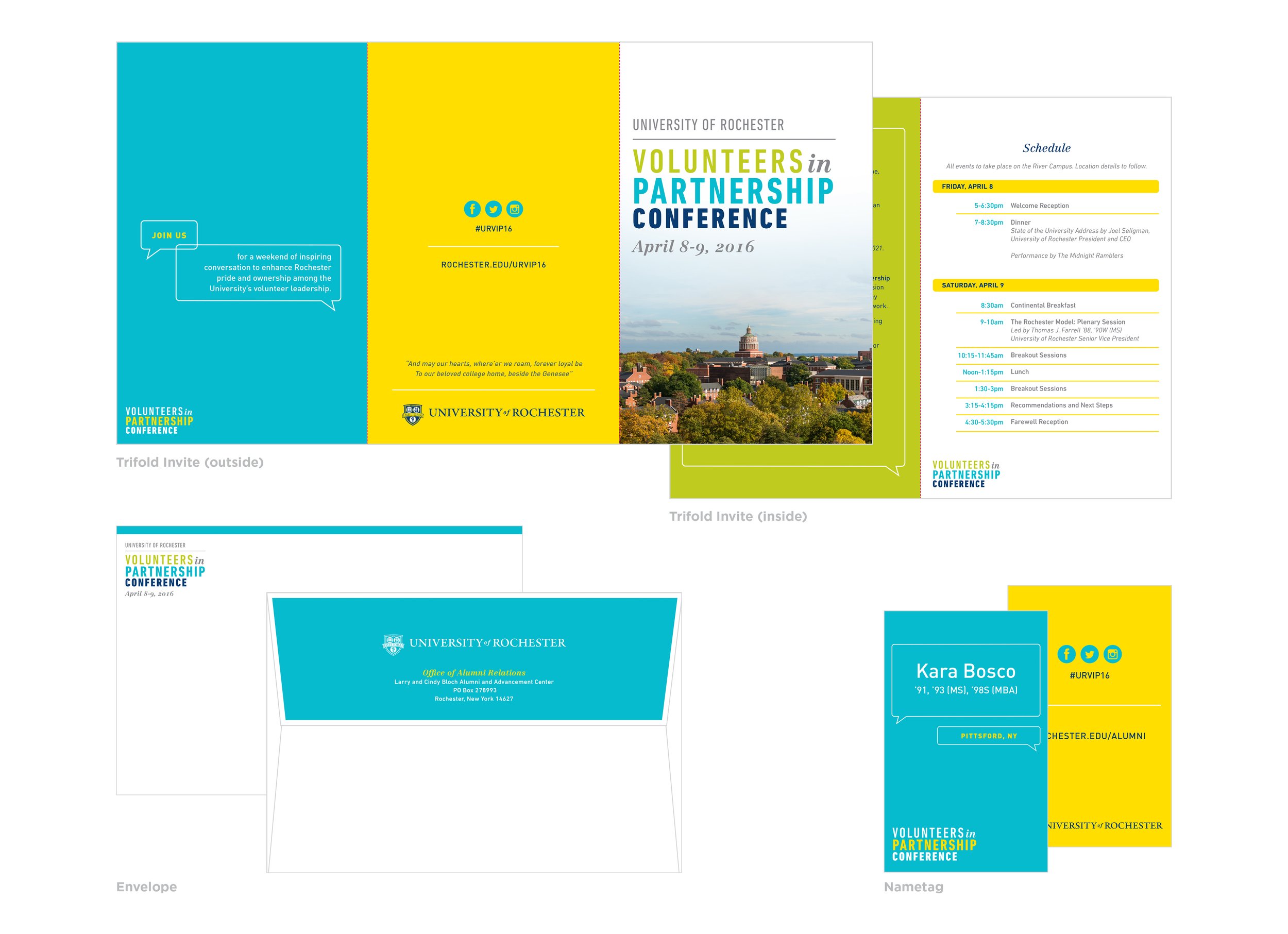 Event collateral design / University of Rochester