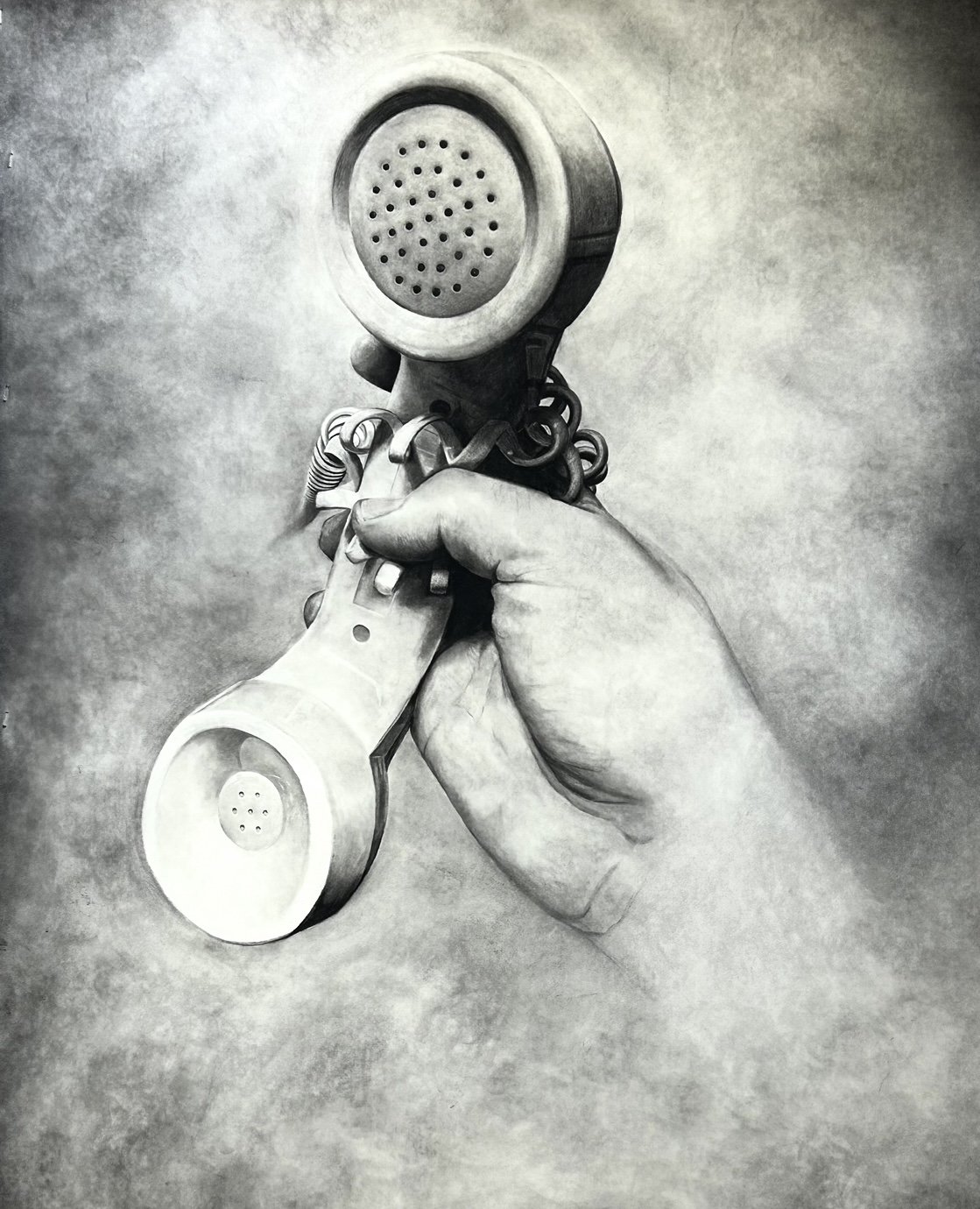 “Seriation” 31”x41” Charcoal on Paper