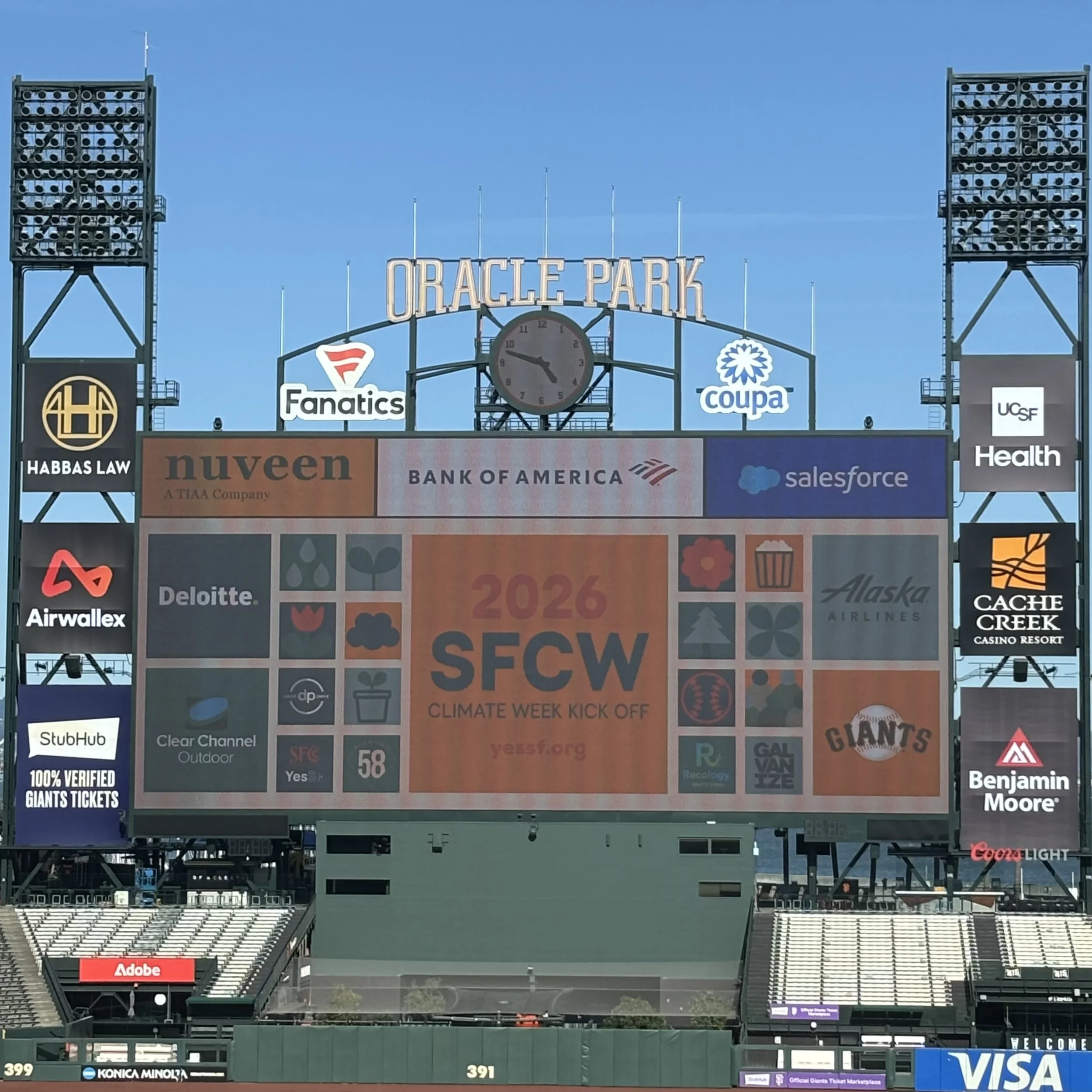 SFCW Jumbotron Oracle Park