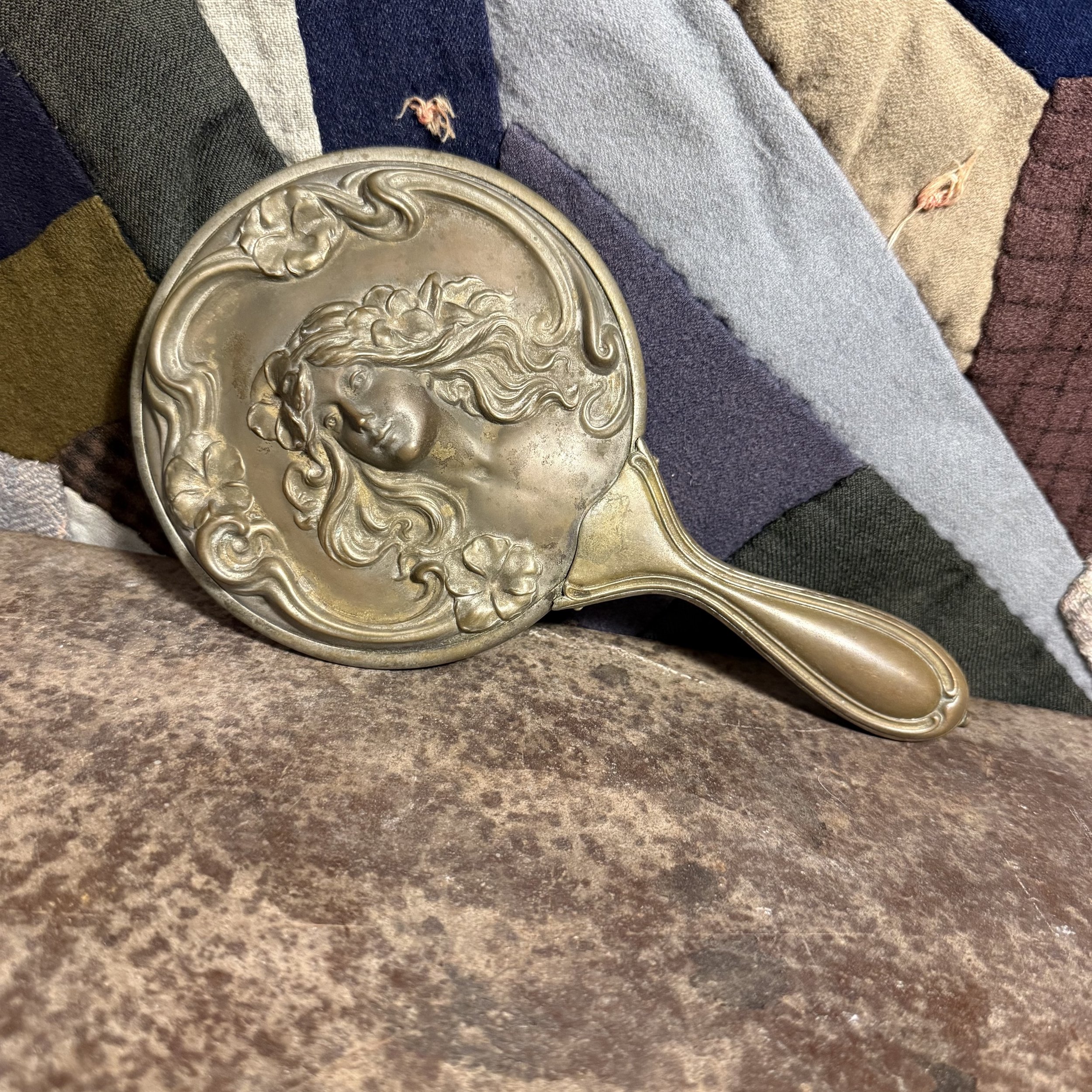 Art Nouveau Hard Mirror