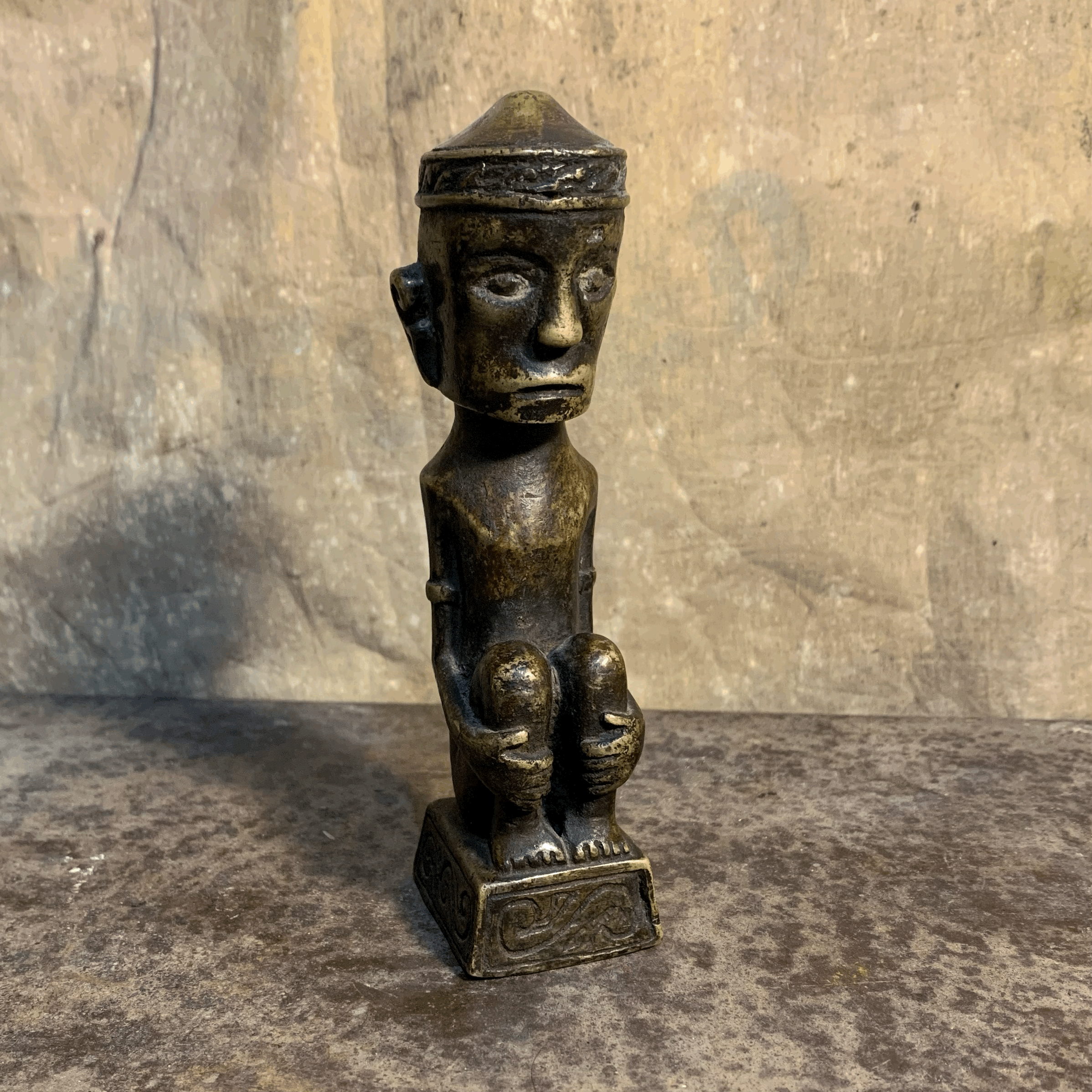 Bronze Papua New Guinea Ancestor Figure