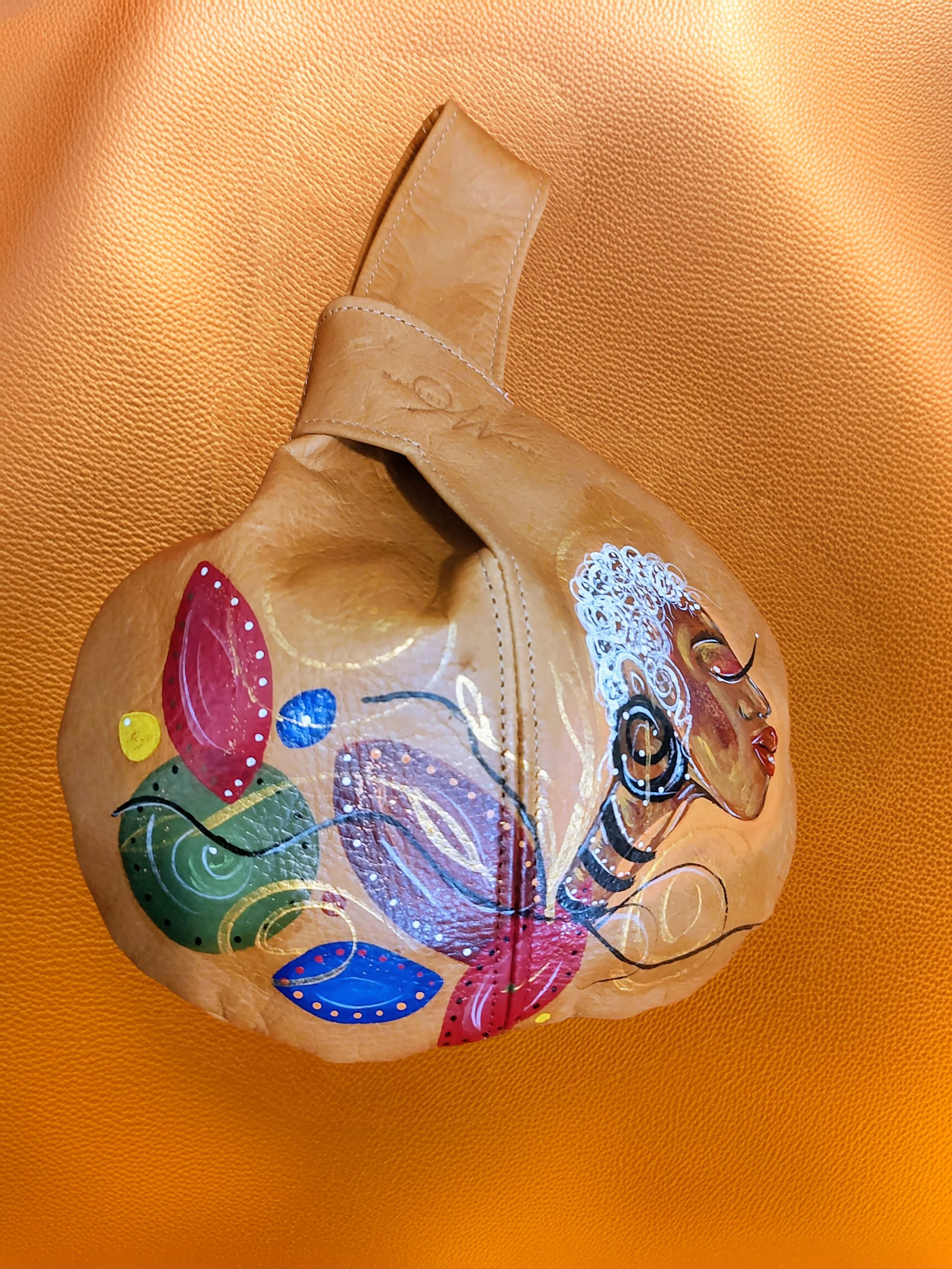 Quiet Strength |  Leather Knot Wristlet