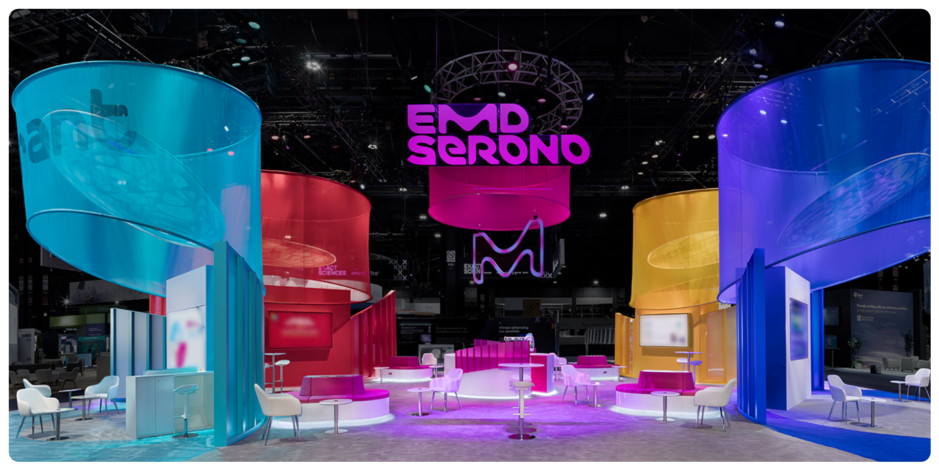 Merck EMD Serono oncology conference stand