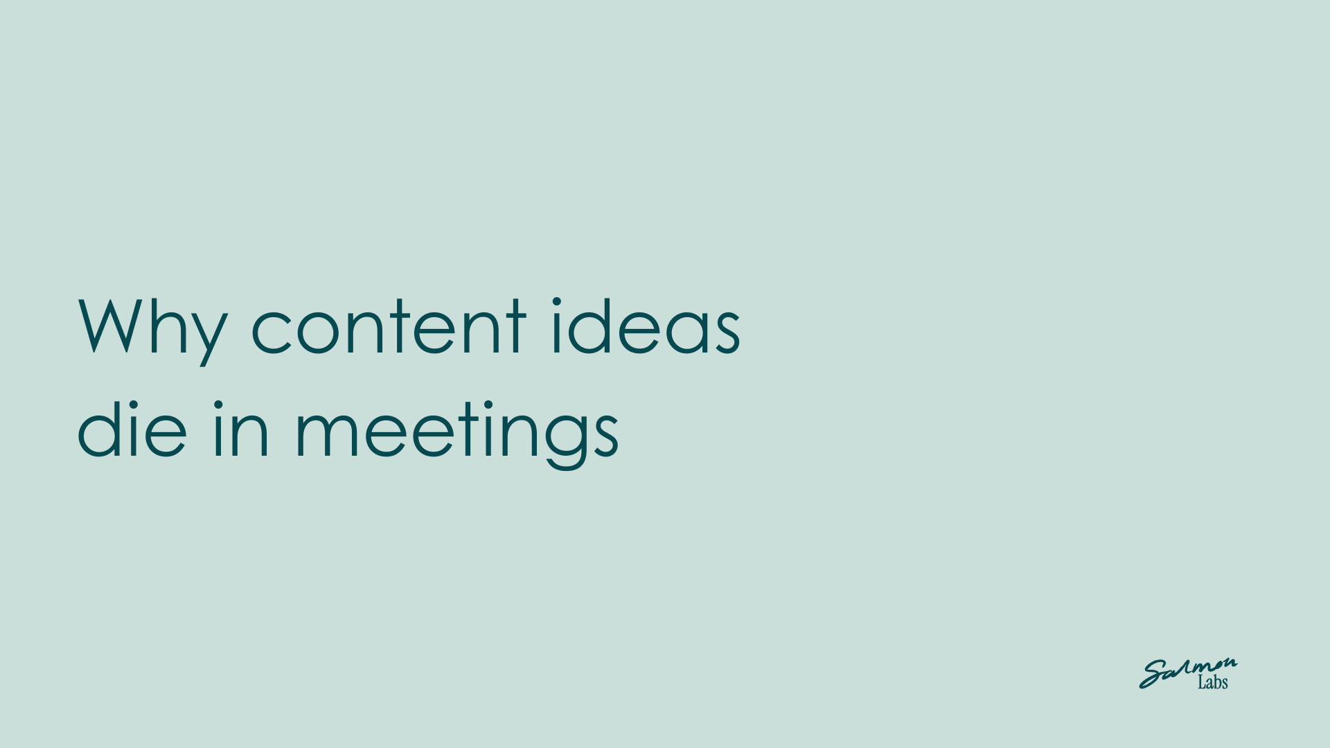 Why content ideas die in meetings (and how strategy fixes that)