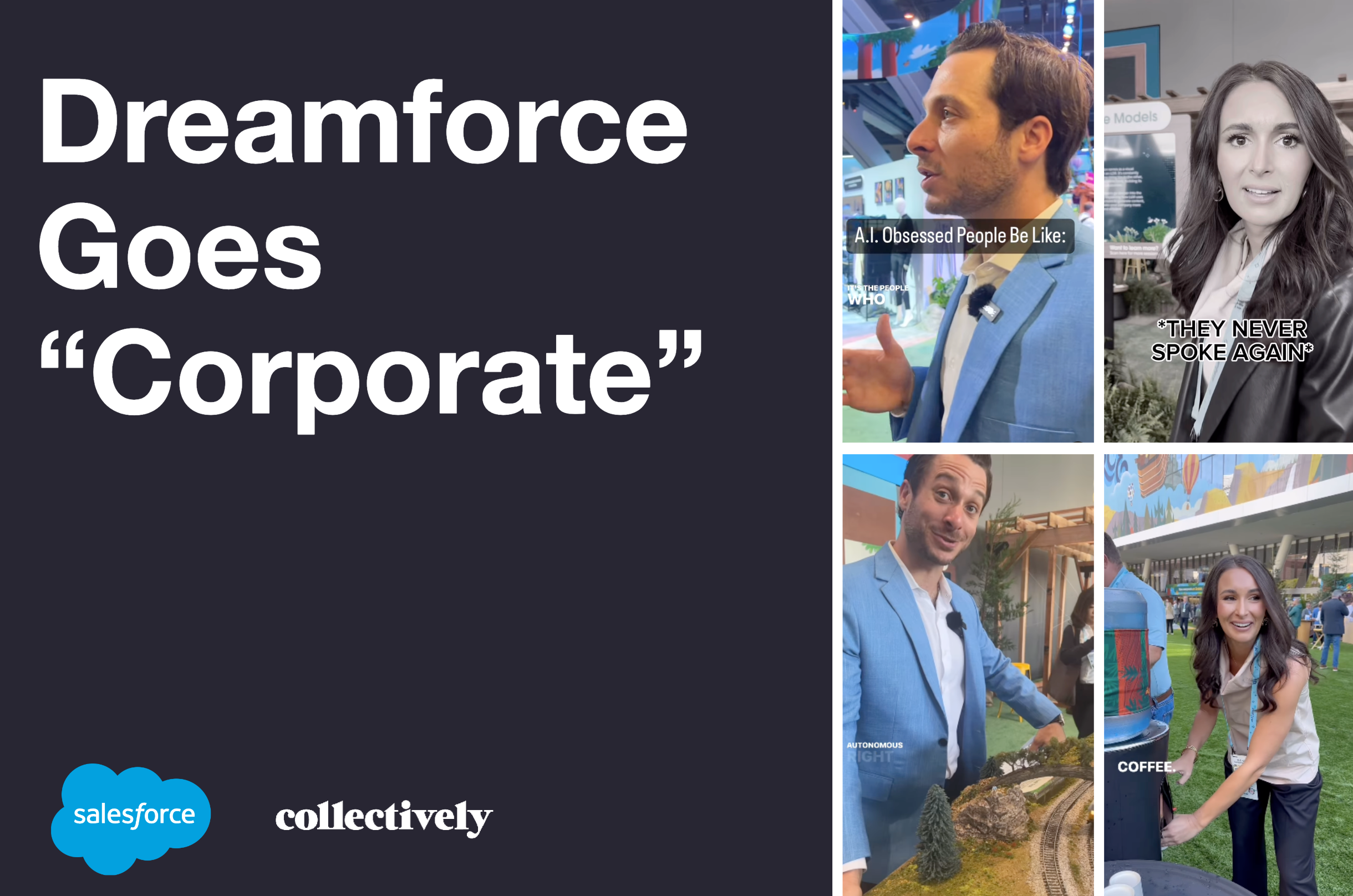 Salesforce Dreamforce corporate comedy