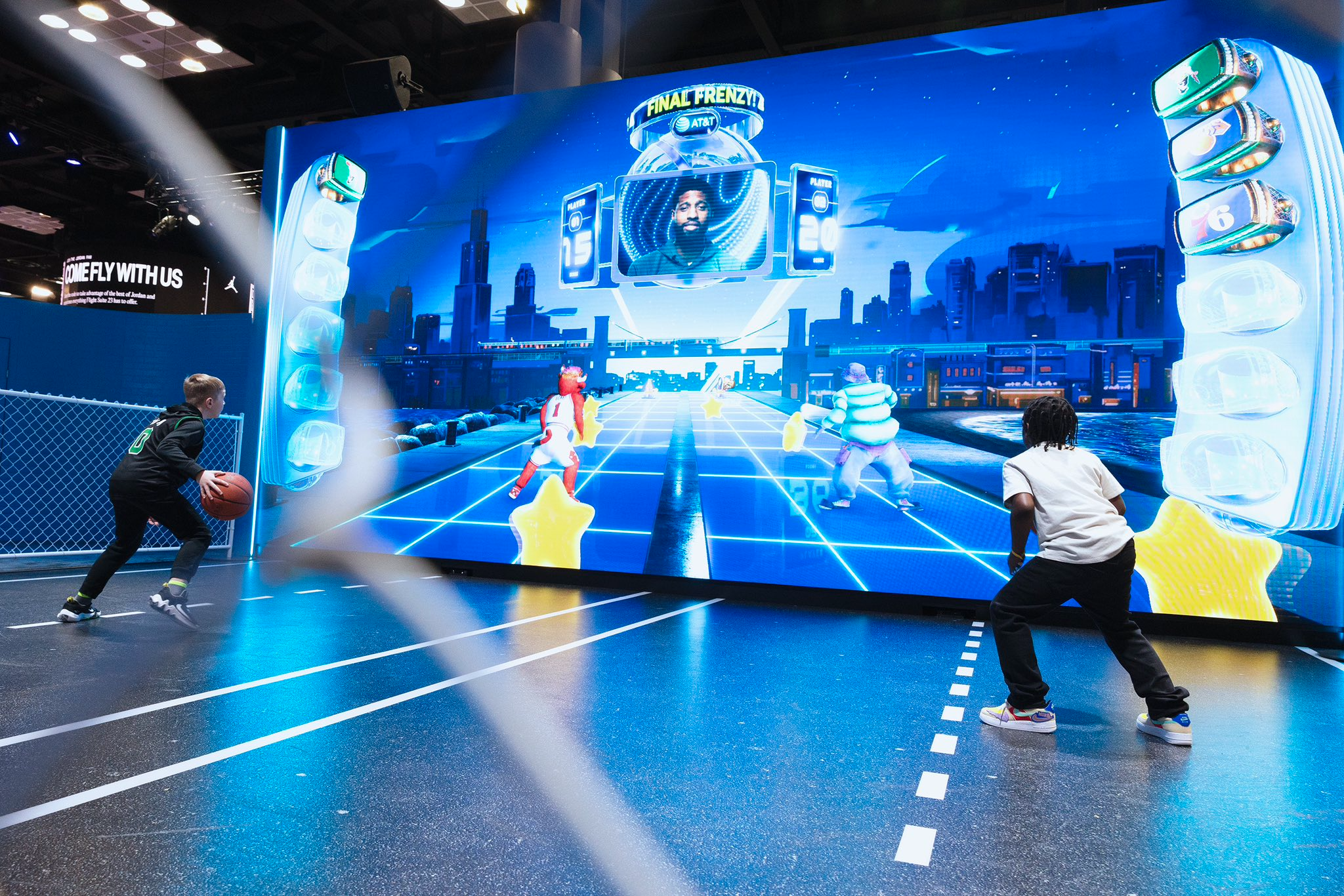 AT&T Dribble Town NBA digital court