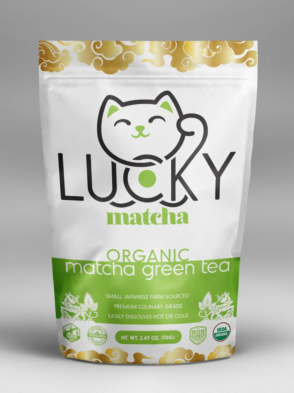 lucky matcha bag design