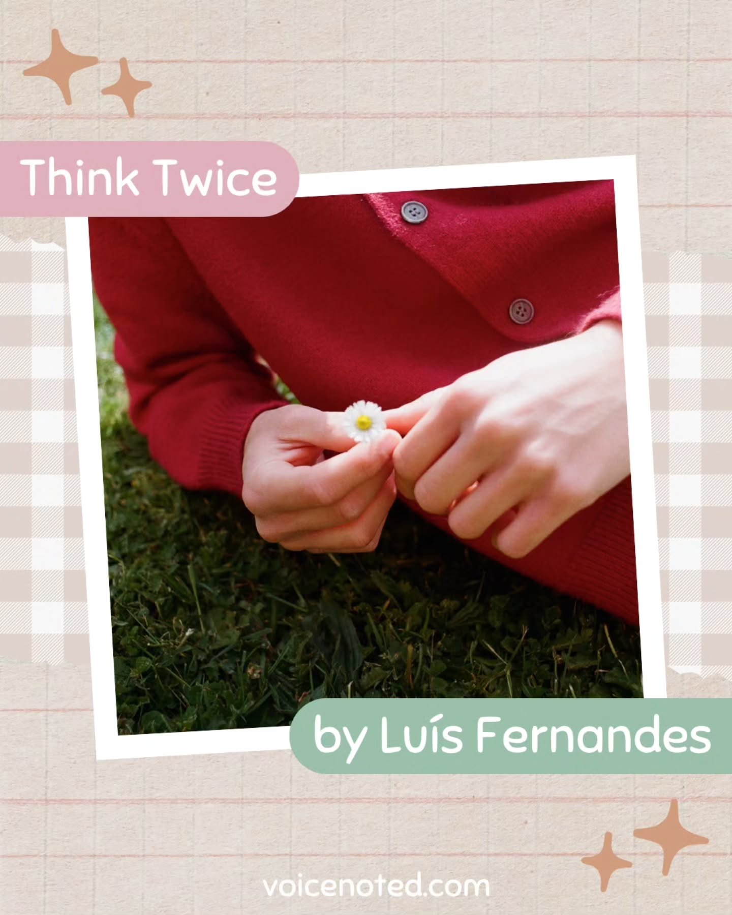 🎶 Like a message you&rsquo;ve drafted but never dared to send: Lu&iacute;s Fernandes&rsquo; latest single, &lsquo;Think Twice&rsquo;.

💿 Lu&iacute;s Fernandes, a London-based artist and producer from Portugal, released his new single, Think Twice o
