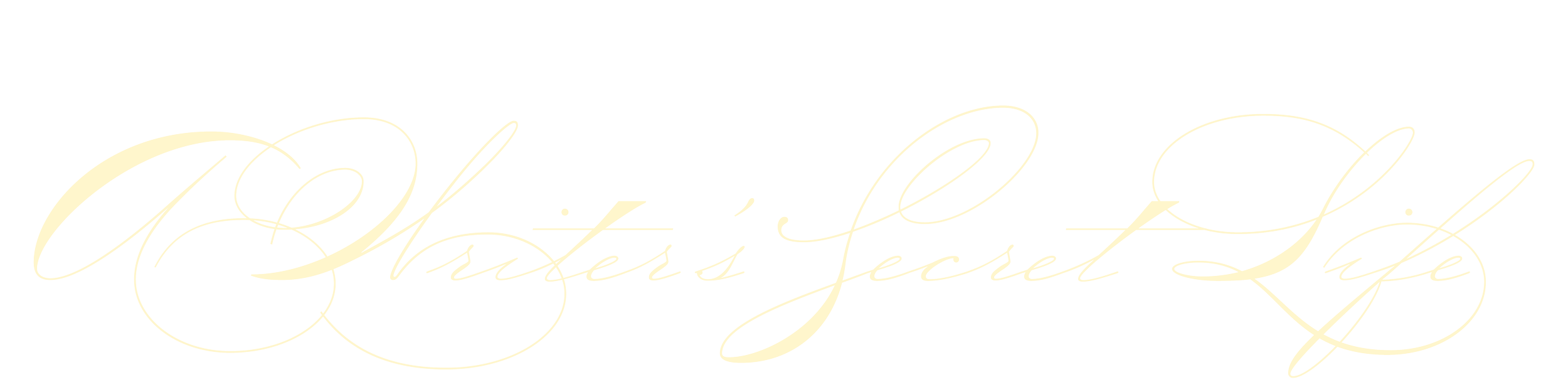 Text reading "Chatter's Secret Lake" in elegant cursive font.