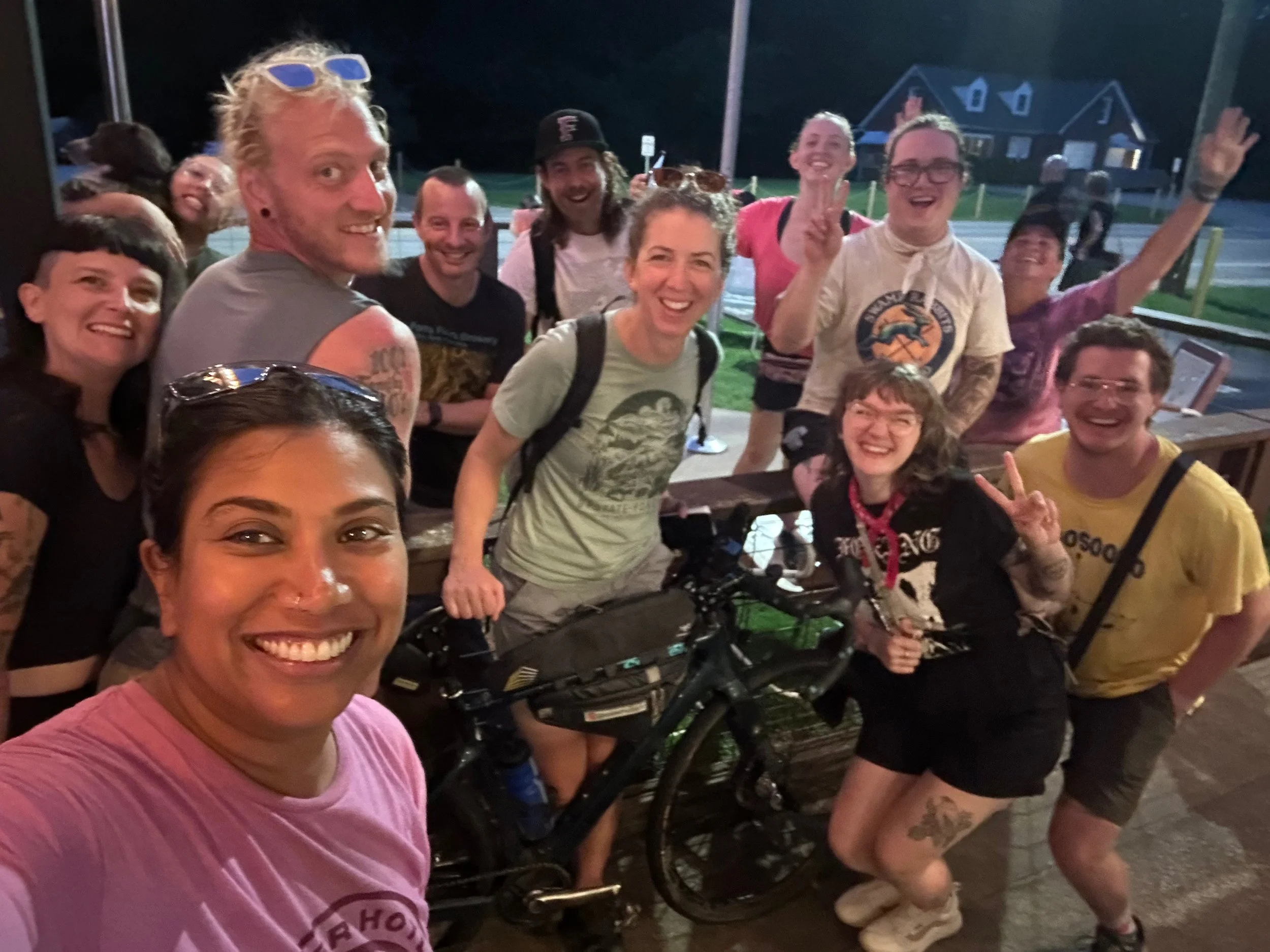 Hanging out at Chicora Alley after bike polo pickup