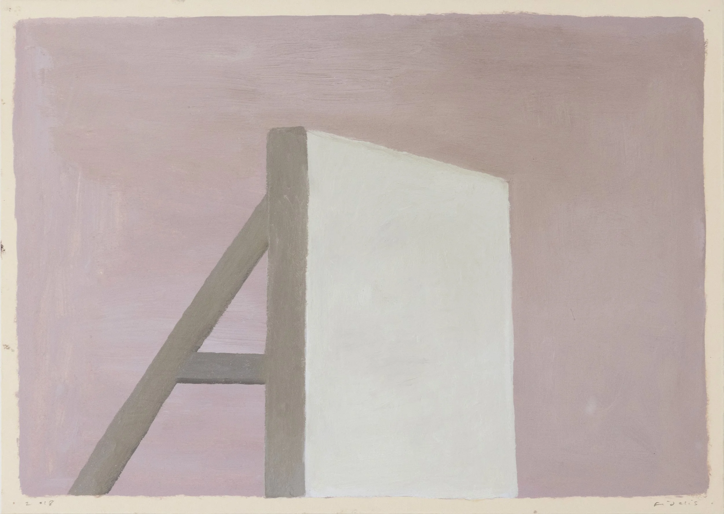 Fidalis Buehler | Blank, 2018 | oil on paper | 9.5 x 13.5 in. | $1,000