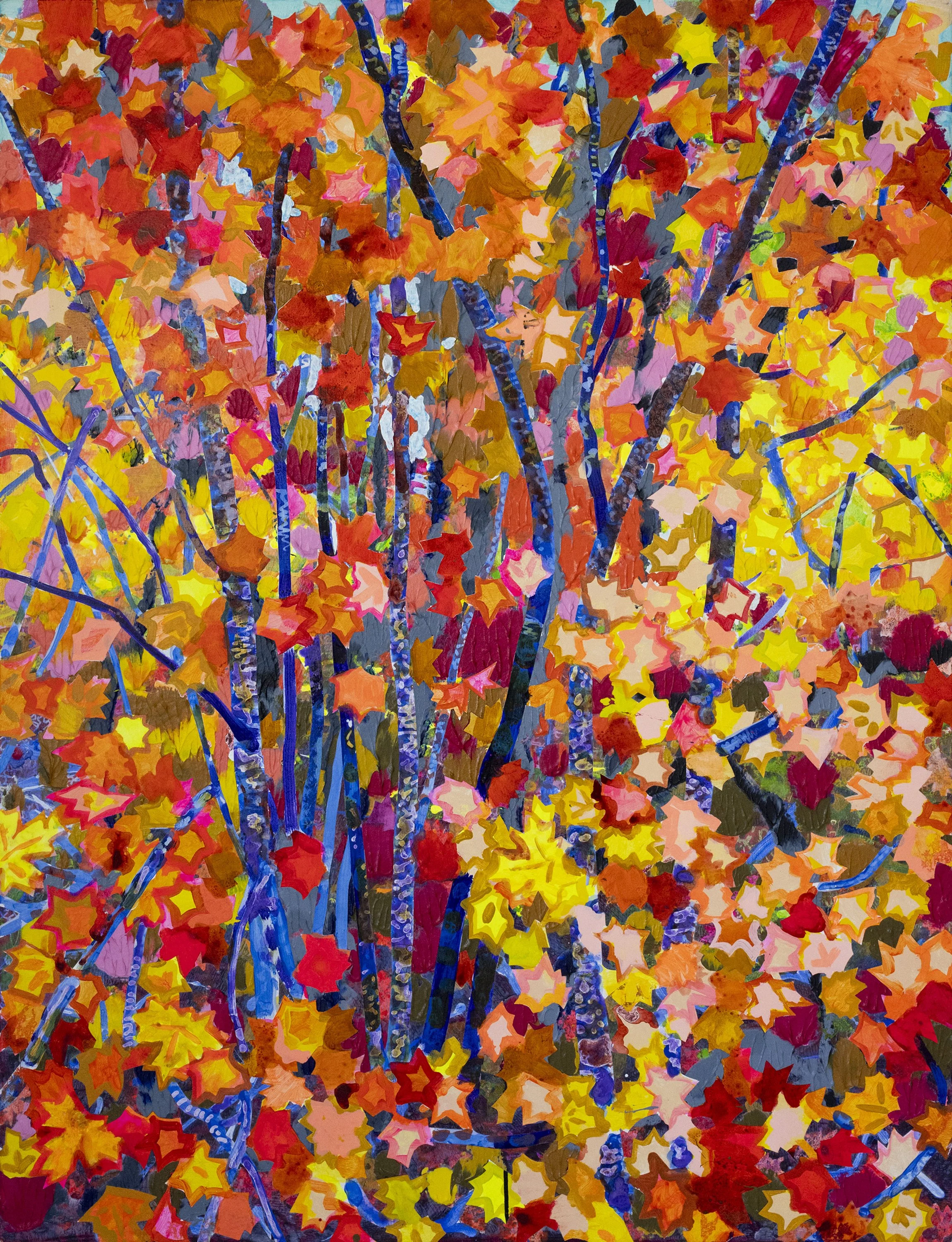 Woody Shepherd | Fox Hollow, 2024 | acrylic on hardwood panel | 48 x 37.25 in. | $14,500