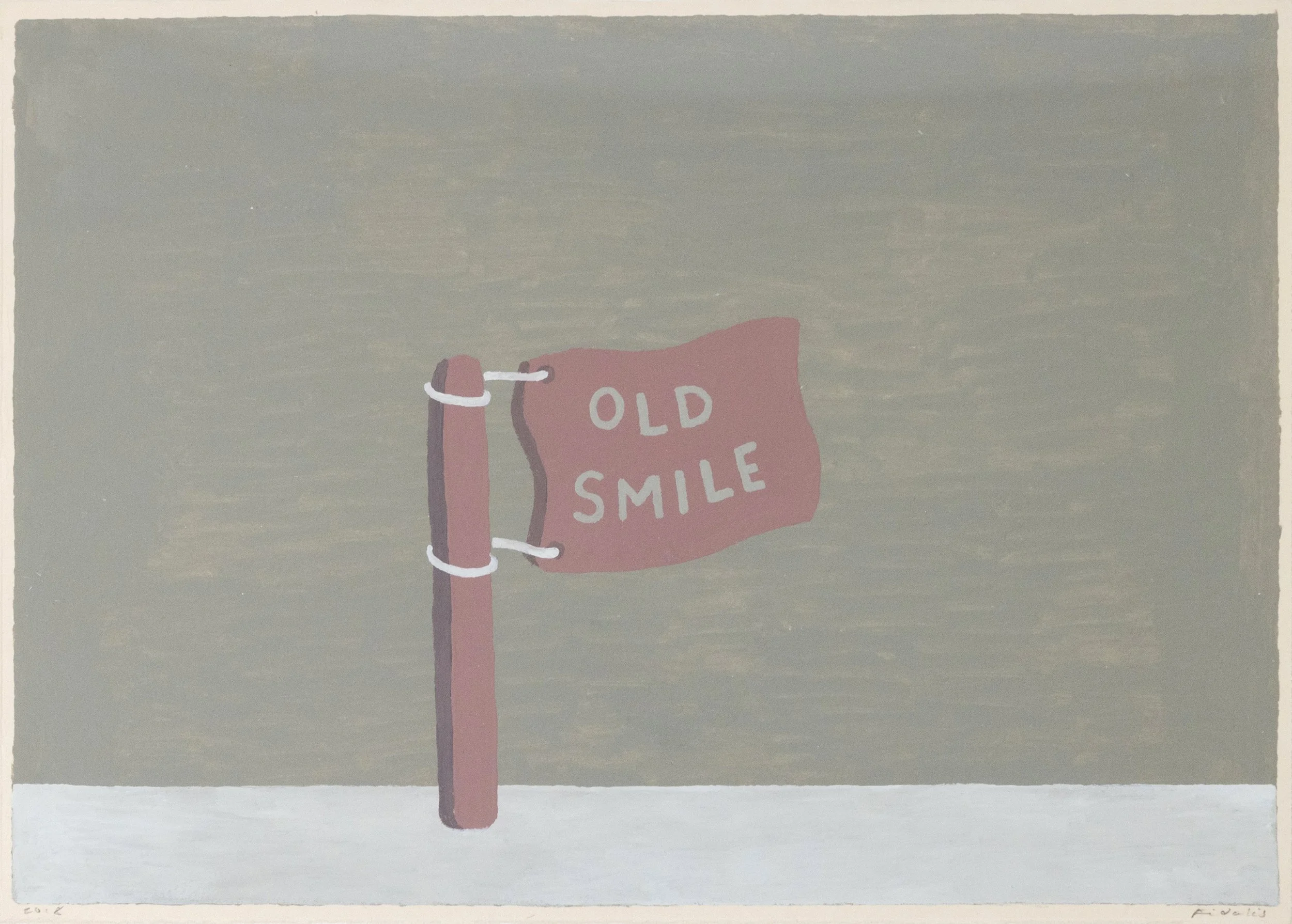 Fidalis Buehler | Old Smile, 2018 | oil on paper | 9.5 x 13.5 in. | $1,000