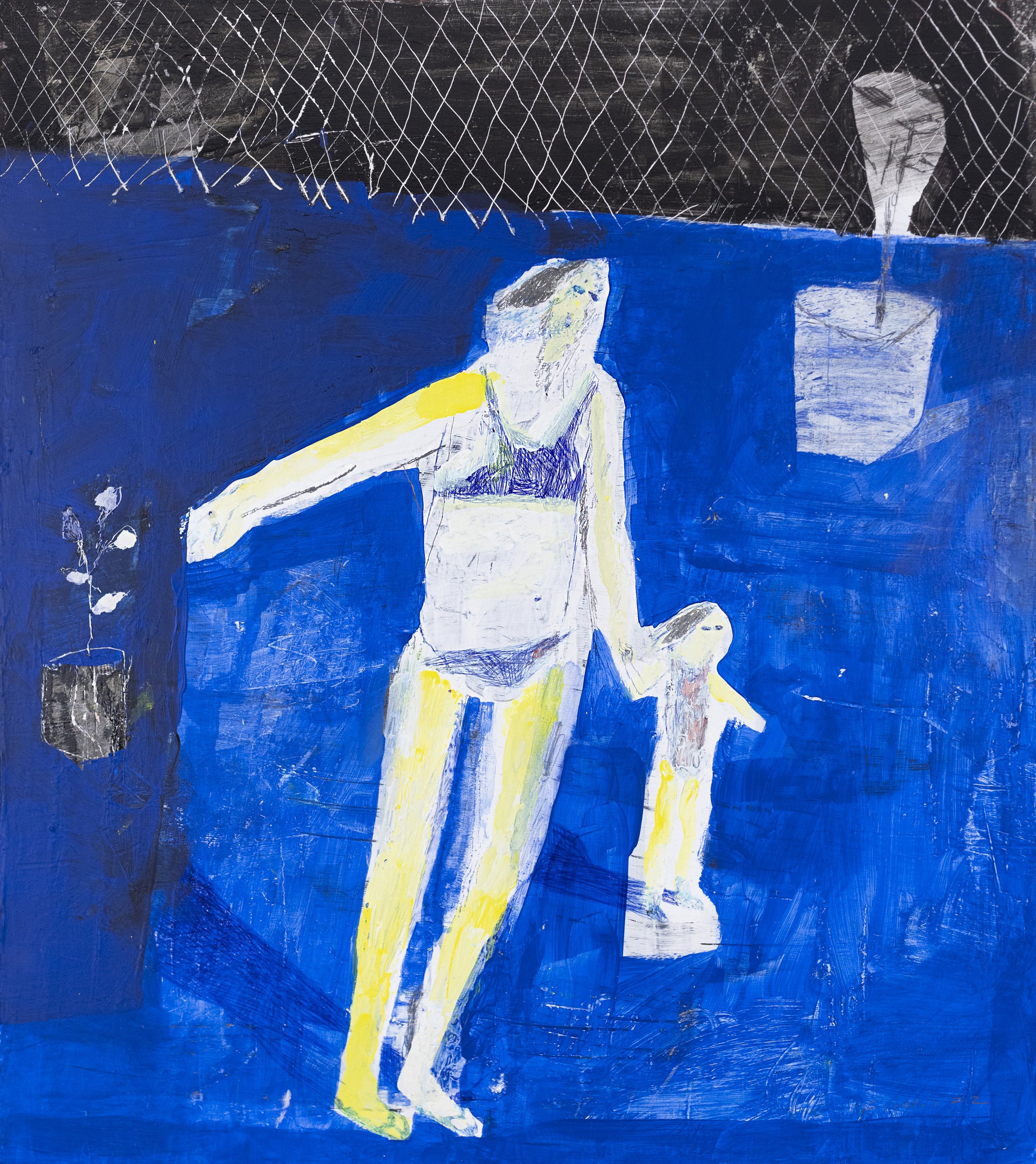 Bathers Walking