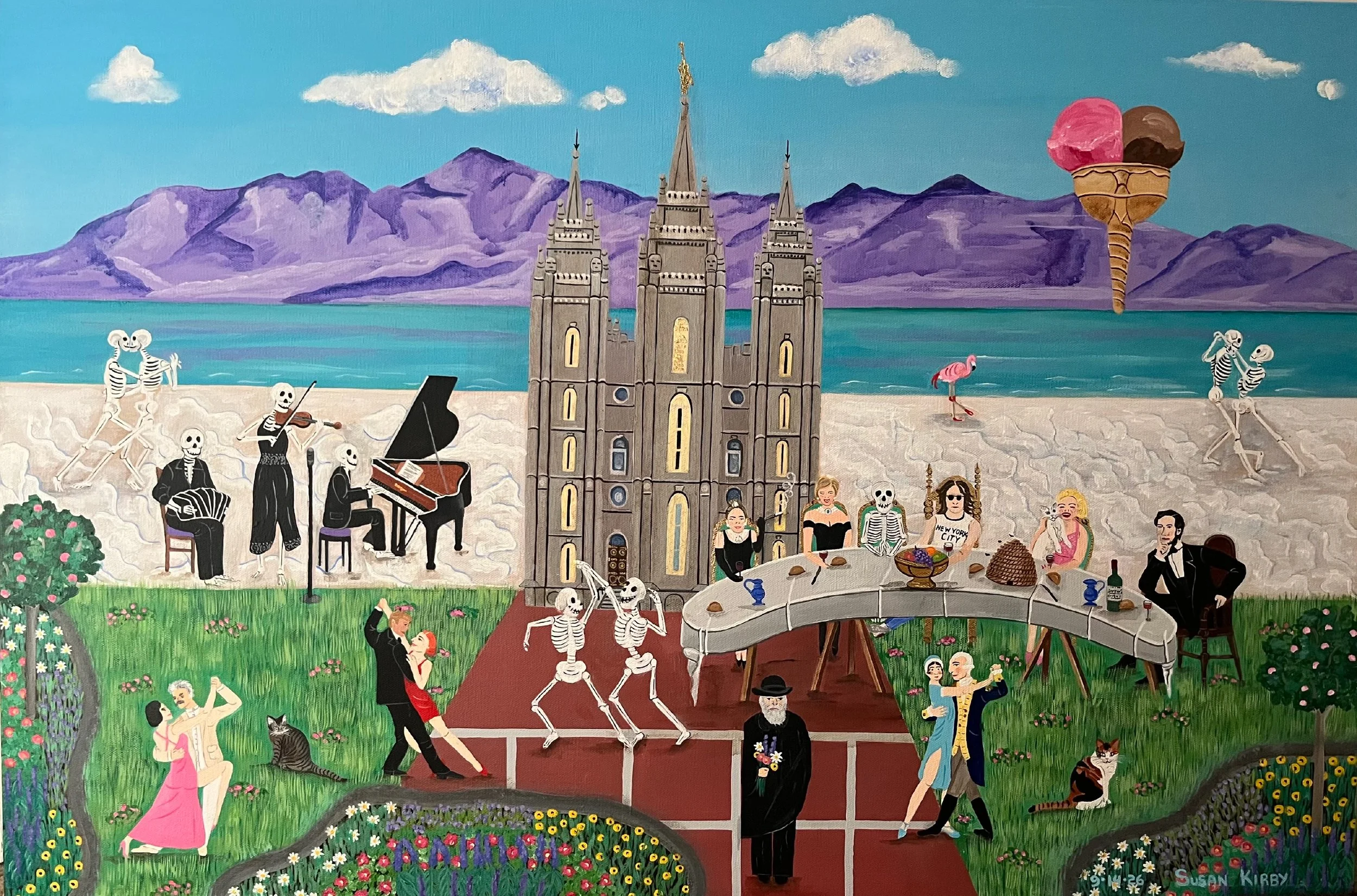 Susan Kirby | Cousins, 2026 | 24 x 36 in. | acrylic on canvas | $3,500