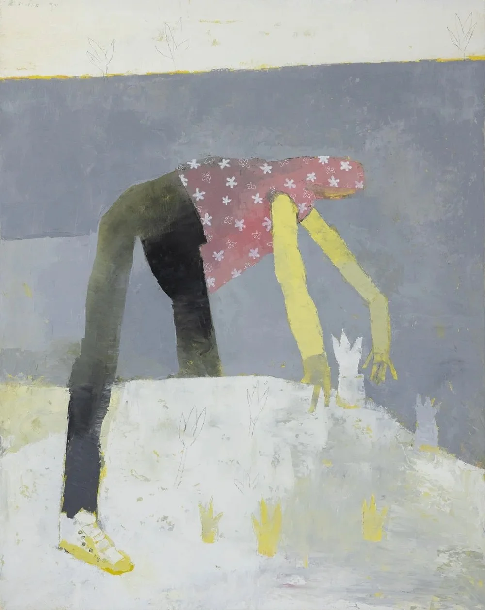 Fidalis Buehler | Gardener, 2024 | oil on panel | 29 x 23 in. | $3,000