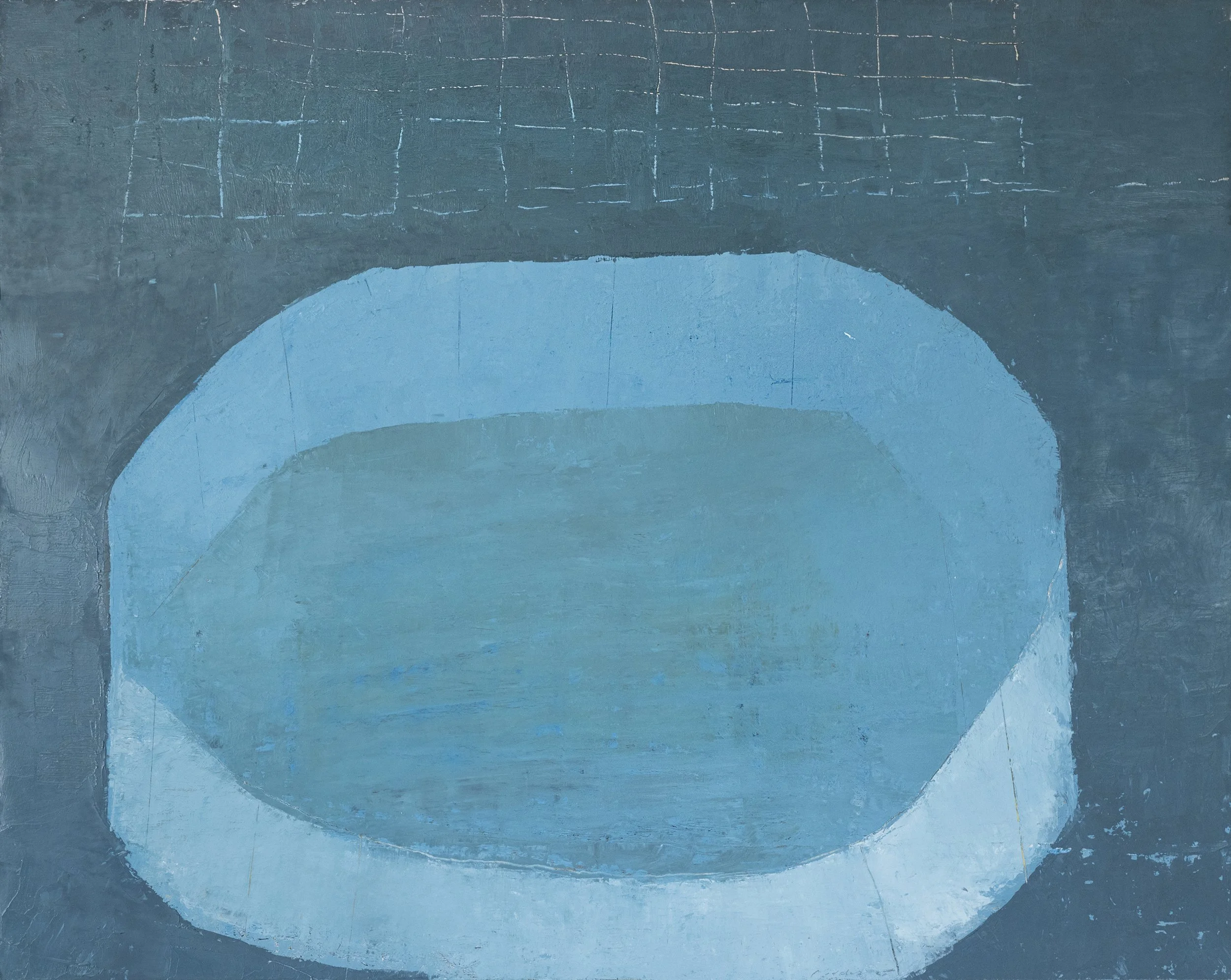 Fidalis Buehler | Night Pool, 2024 | oil on panel | 23 x 29 in. | $3,000