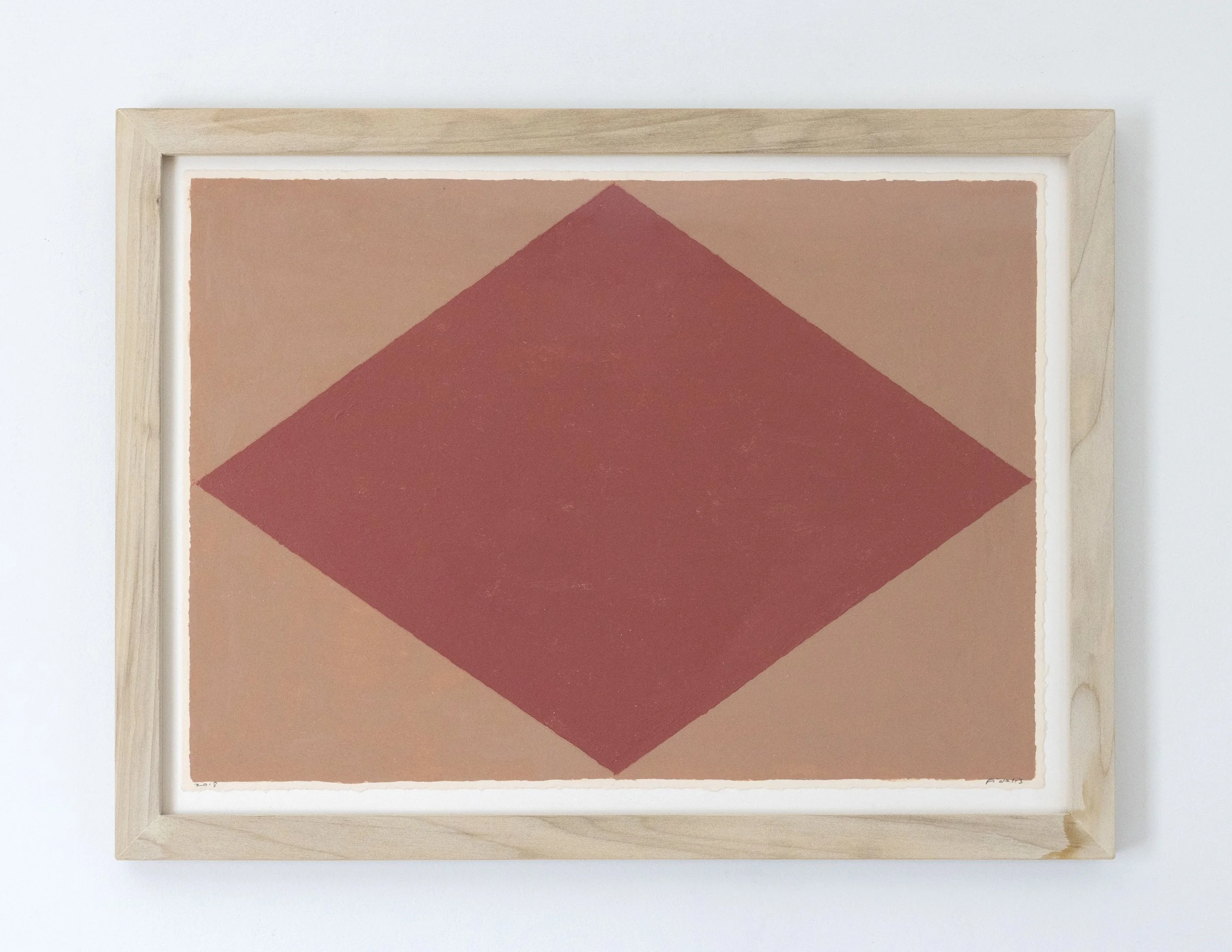 Fidalis Buehler | Signal Flag III, 2018 | oil on paper | 9.5 x 13.5 in. | $1,000
