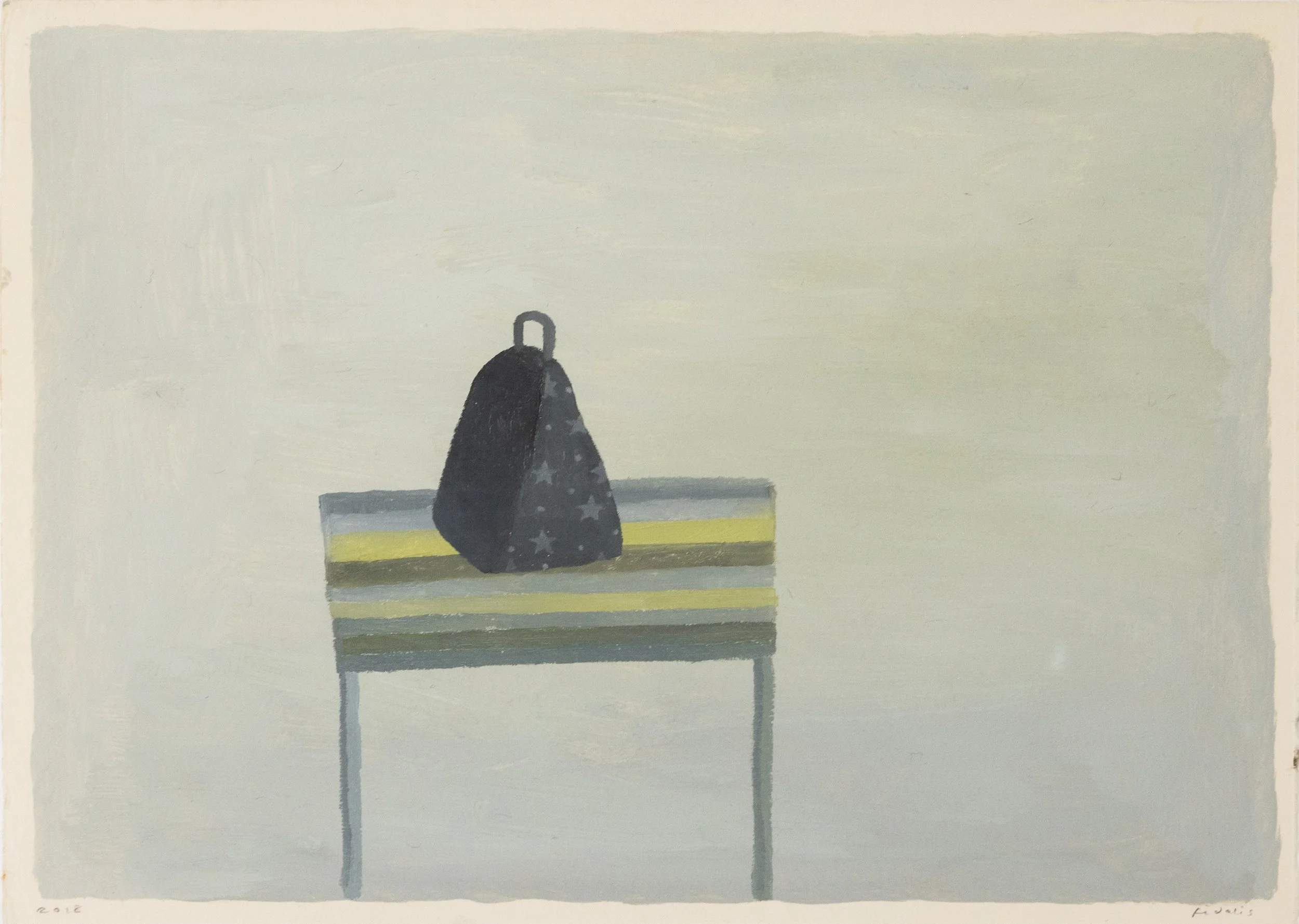 Fidalis Buehler | Hand Bag, 2018 | oil on paper | 9.5 x 13.5 in. | $1,000