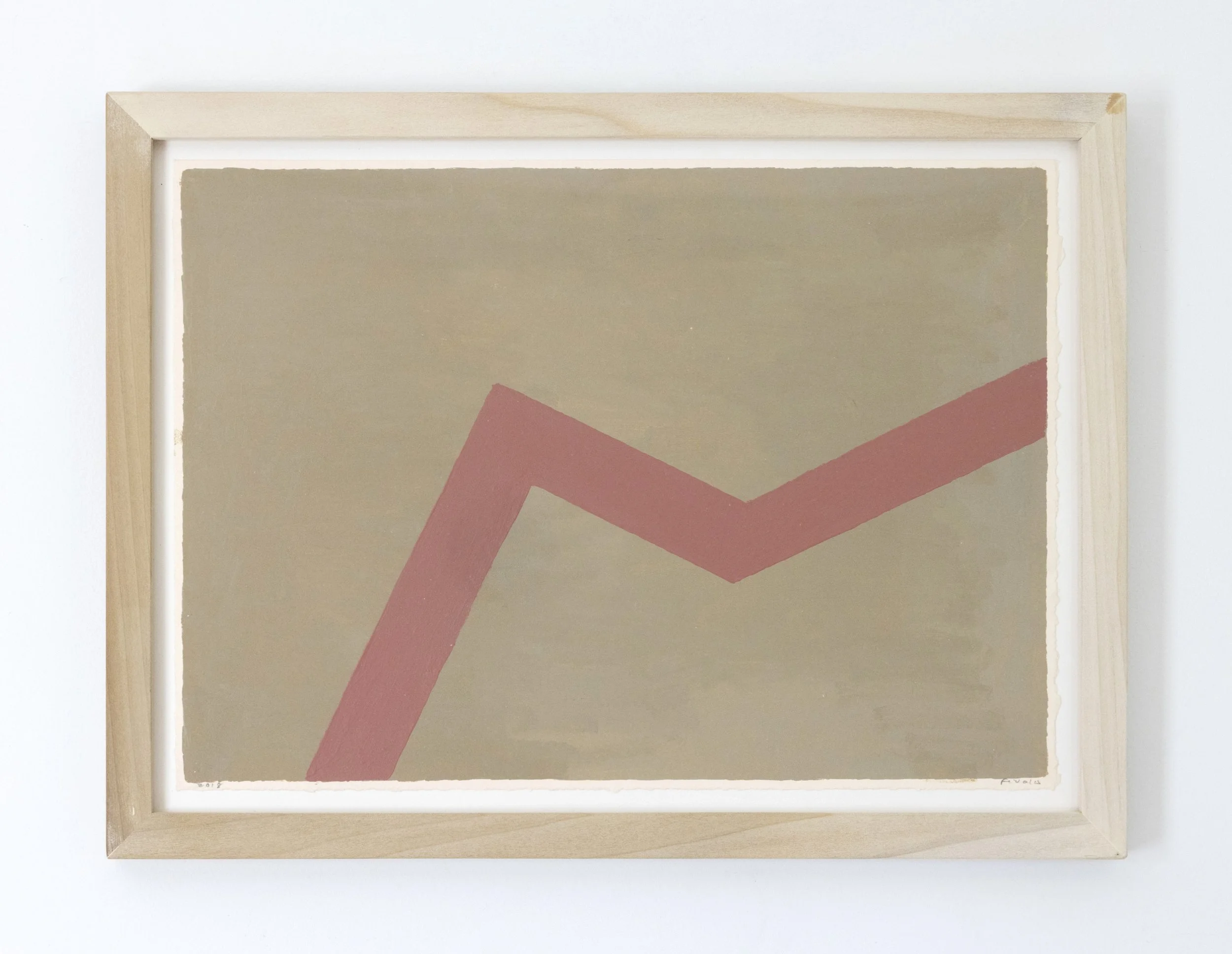 Fidalis Buehler | Trending Upward, 2018 | oil on paper | 9.5 x 13.5 in. | $1,000