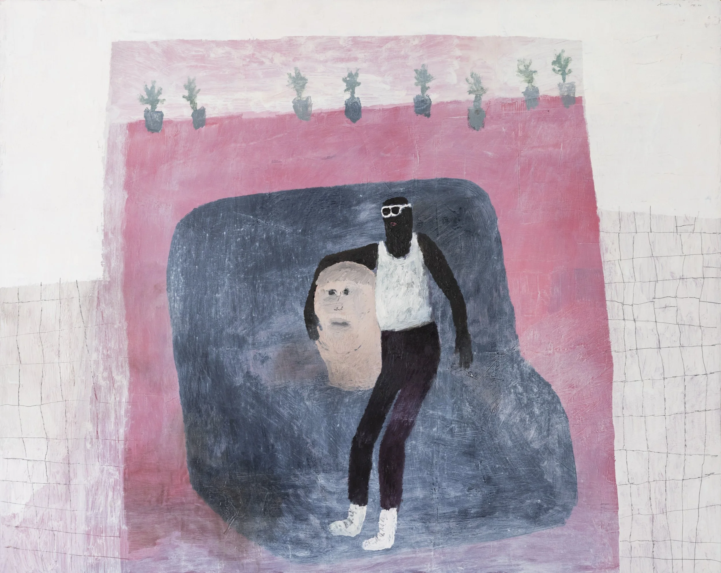 Fidalis Buehler | Couch Friend, 2024 | oil on panel | 23 x 29 in. | $3,000