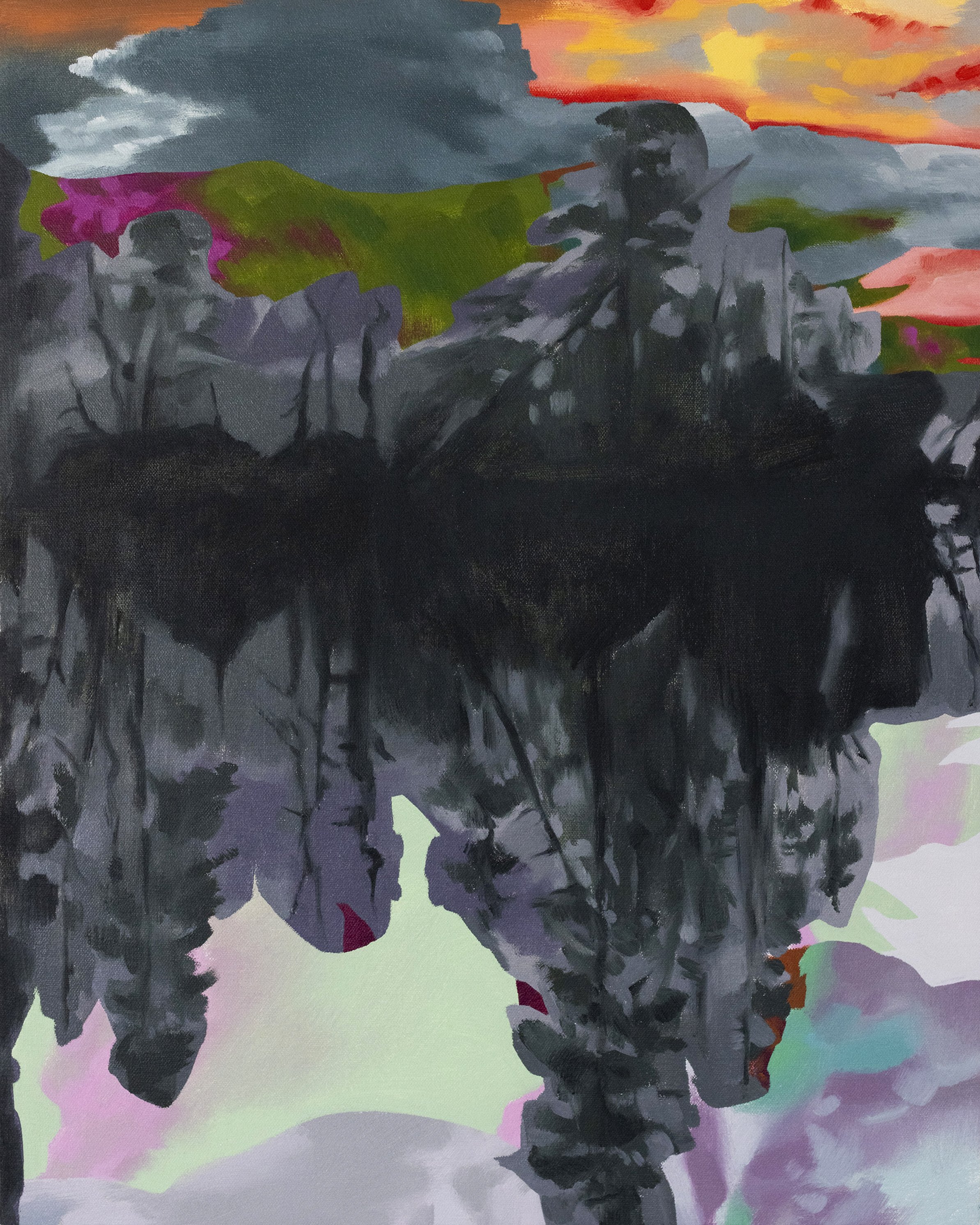 Jerrin Wagstaff, 'American Landscape: Exploration 8,' 2024, oil on canvas, 20 x 16 in., $2,400