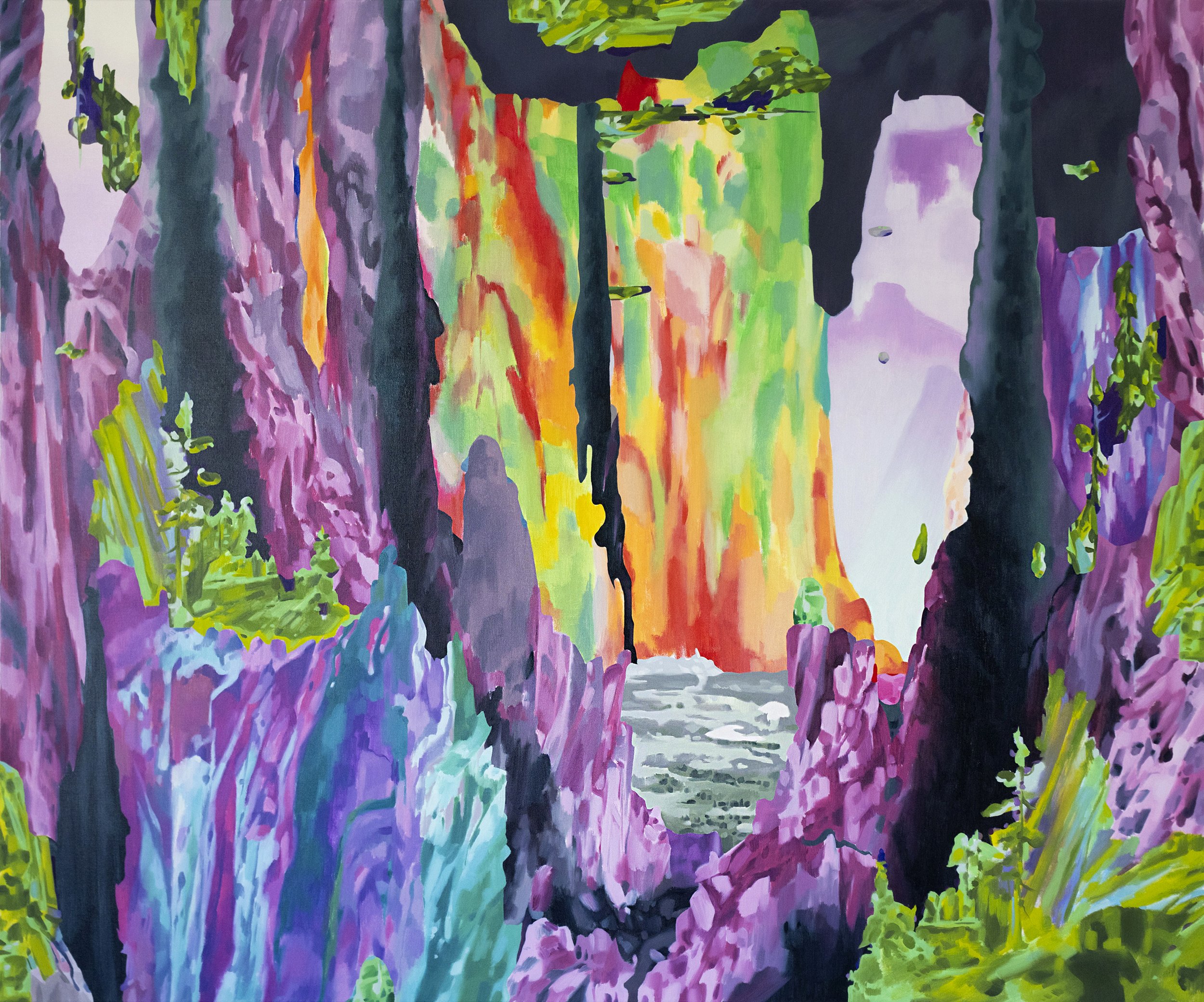 Jerrin Wagstaff, 'Ultrascape 21,' 2021, oil on canvas, 60 x 72 in., $7,500