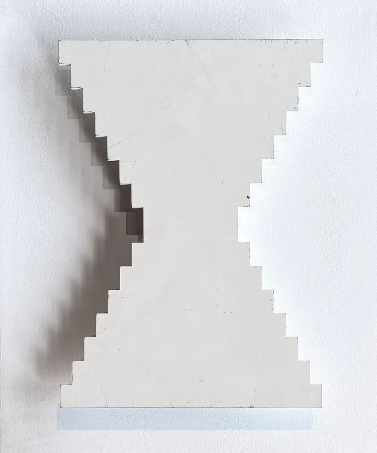 Mike Whiting, 'Time,' 2023, automotive paint, steel, 19.375 x 13.75 x 1.5 in., $1,800