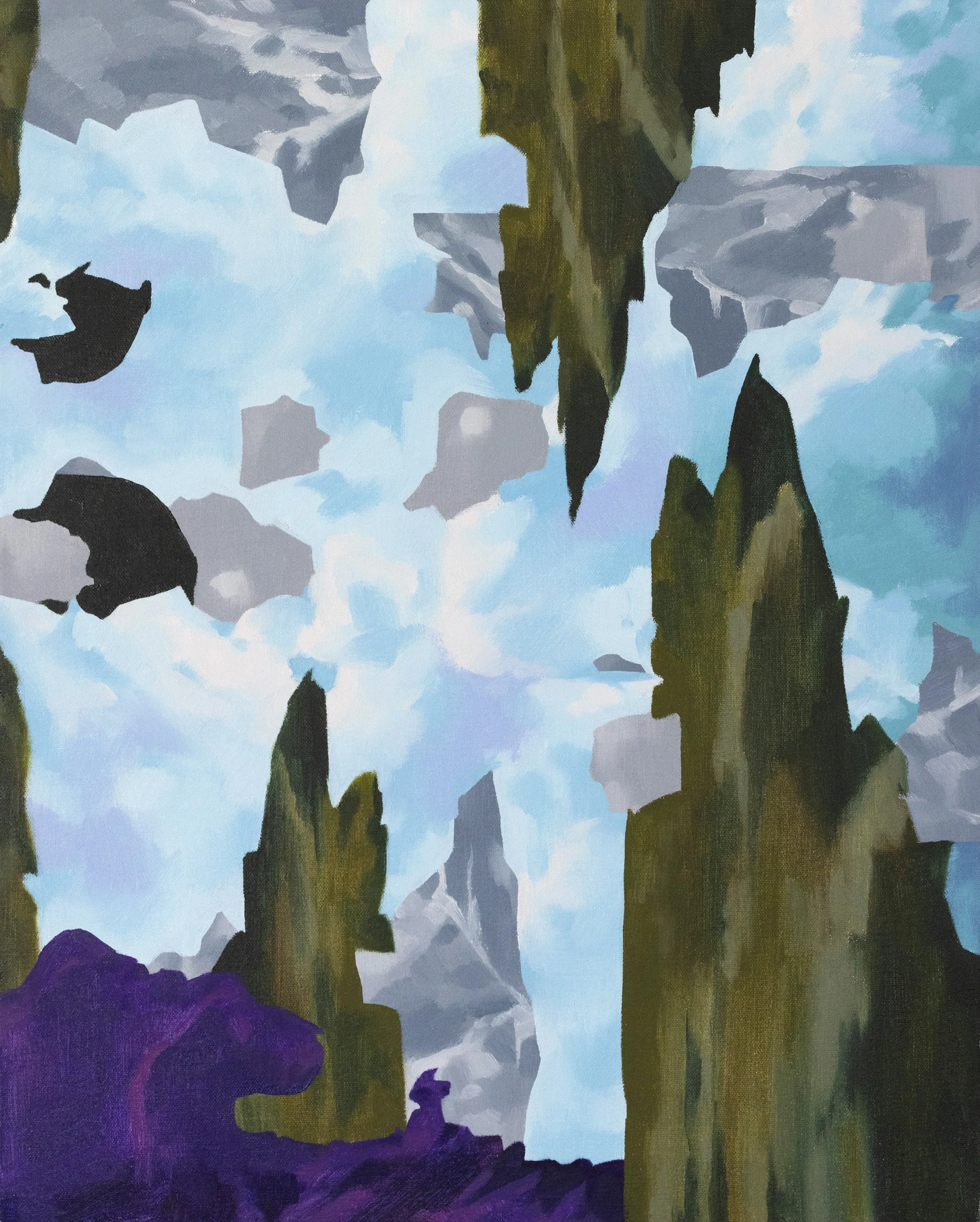 Jerrin Wagstaff, 'American Landscape: Exploration 7,' 2024, oil on canvas, 20 x 16 in., $2,400
