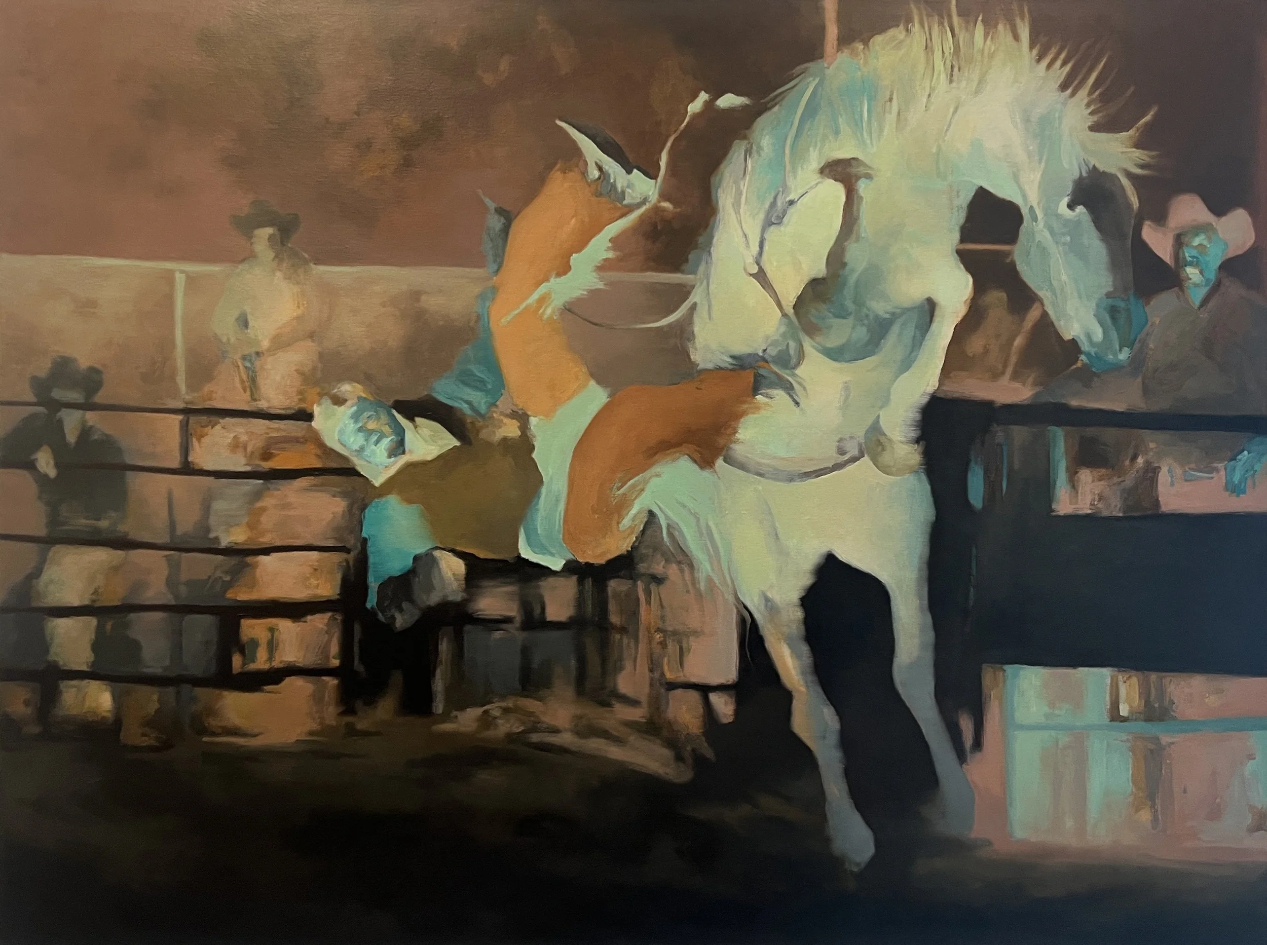 Lenka Konopasek | Spectacle, 2023 | oil on canvas | 36 × 48 in. | $8400