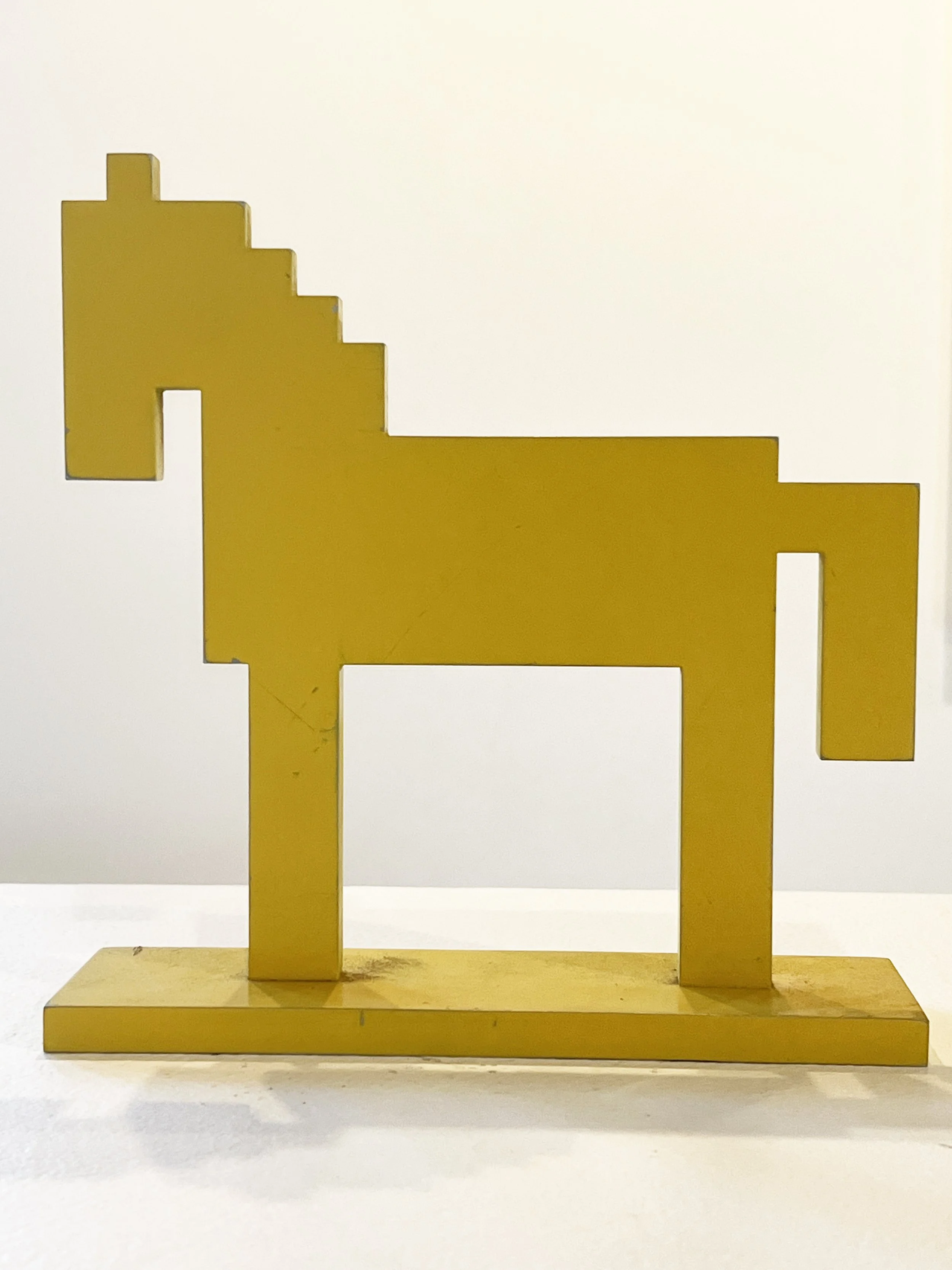 MikeWhiting_Horse(small,yellow)9.5x9.25x3in.jpg