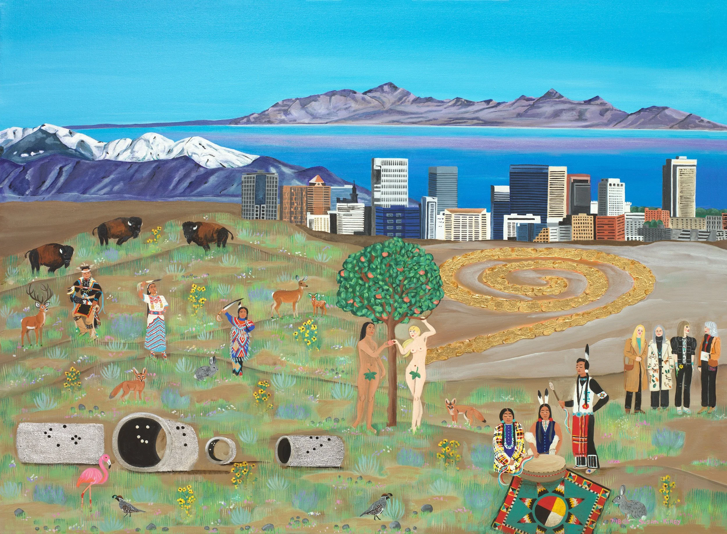 Susan Kirby | Be Here Now, 2026 | acrylic on canvas | 30 x 40 in. | $4,000