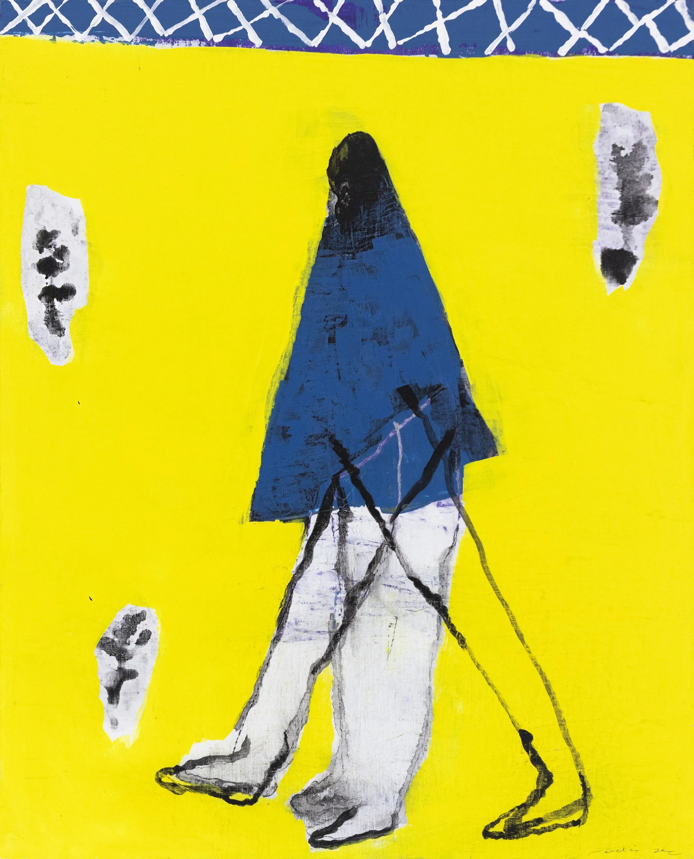 Fidalis Buehler, 'On The Move,' 2022, mixed media on panel, 20 x 16 in., $1,500