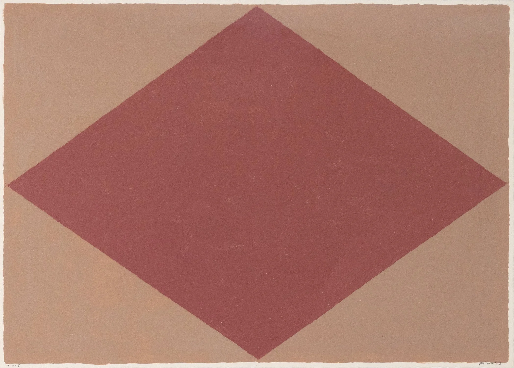 Fidalis Buehler | Signal Flag III, 2018 | oil on paper | 9.5 x 13.5 in. | $1,000