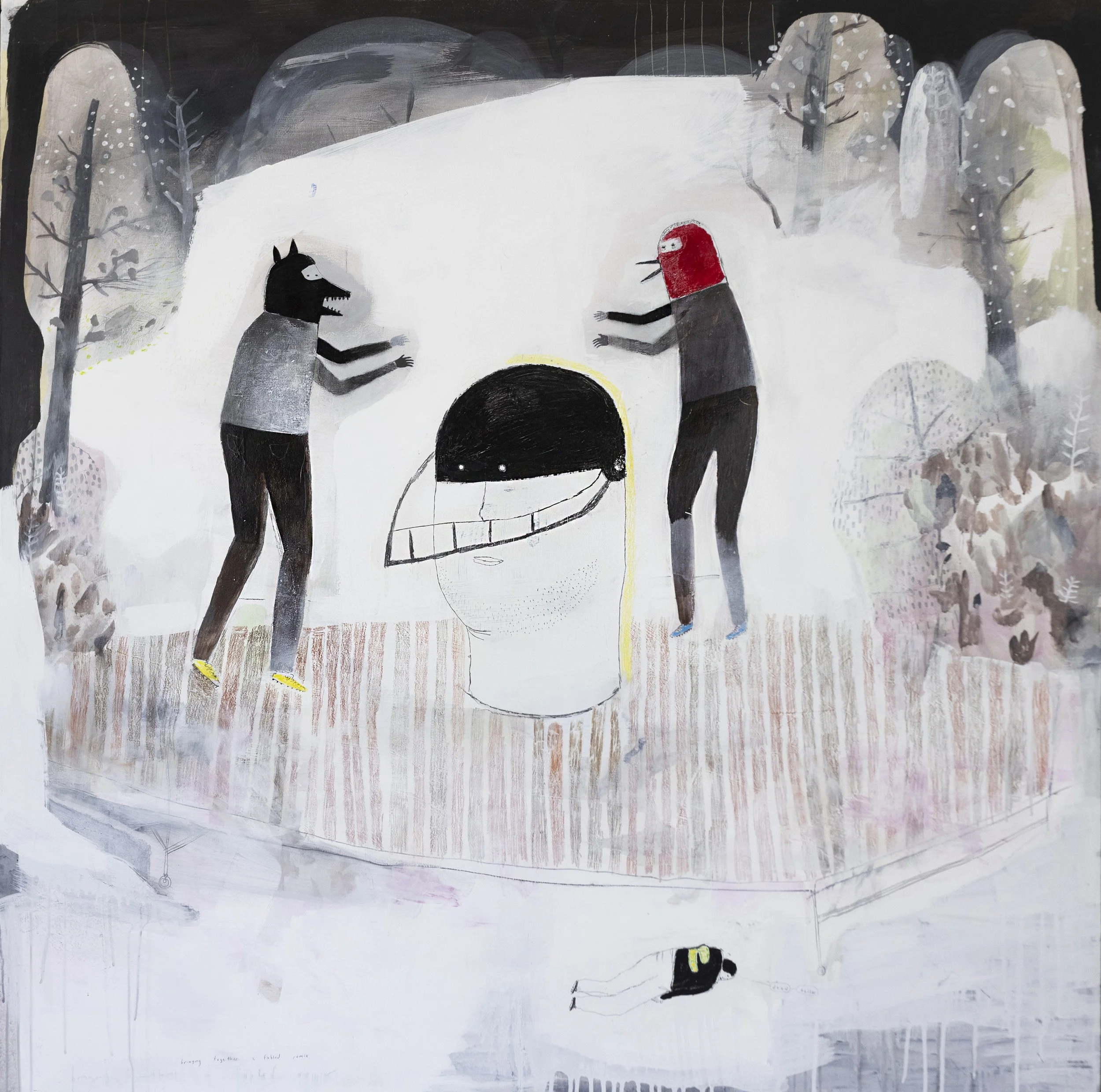 Fidalis Buehler | Fable Remix, 2016 | oil on board | 48 x 48 in. | $6,600