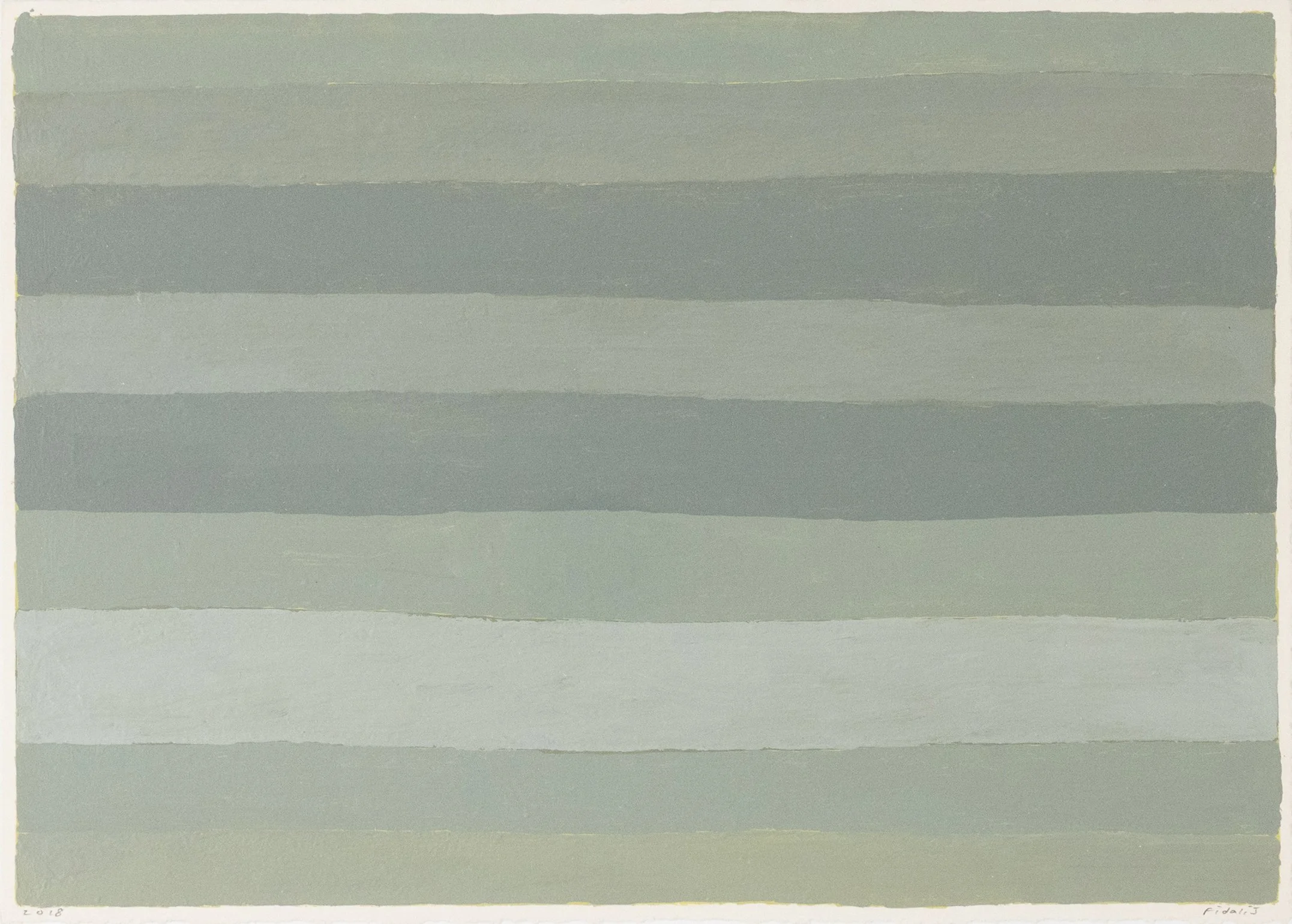 Fidalis Buehler | Rug, 2018 | oil on paper | 9.5 x 13.5 in. | $1,000
